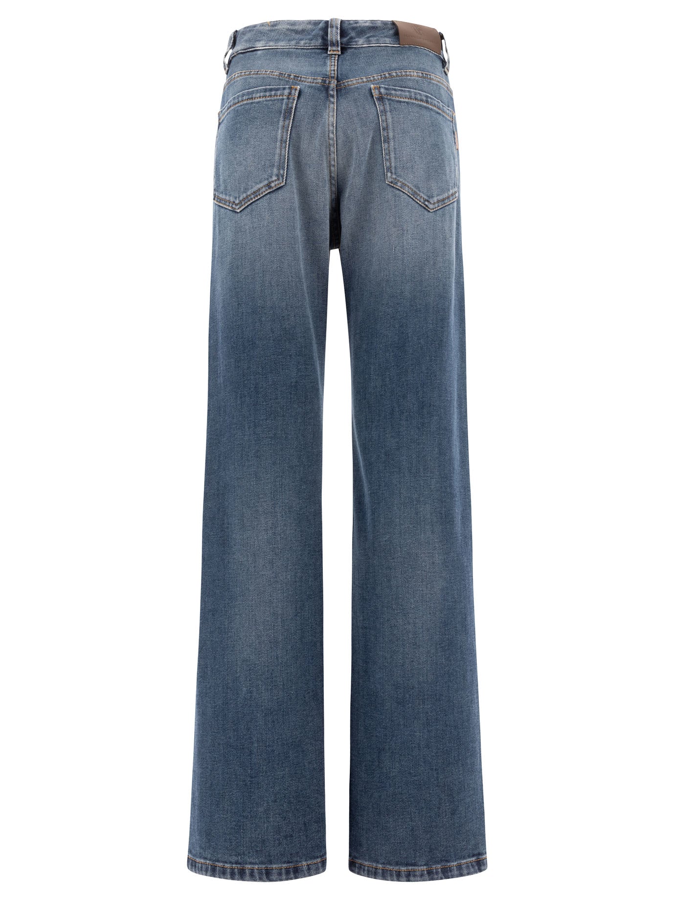 Brunello Cucinelli Jeans With Shiny Tab