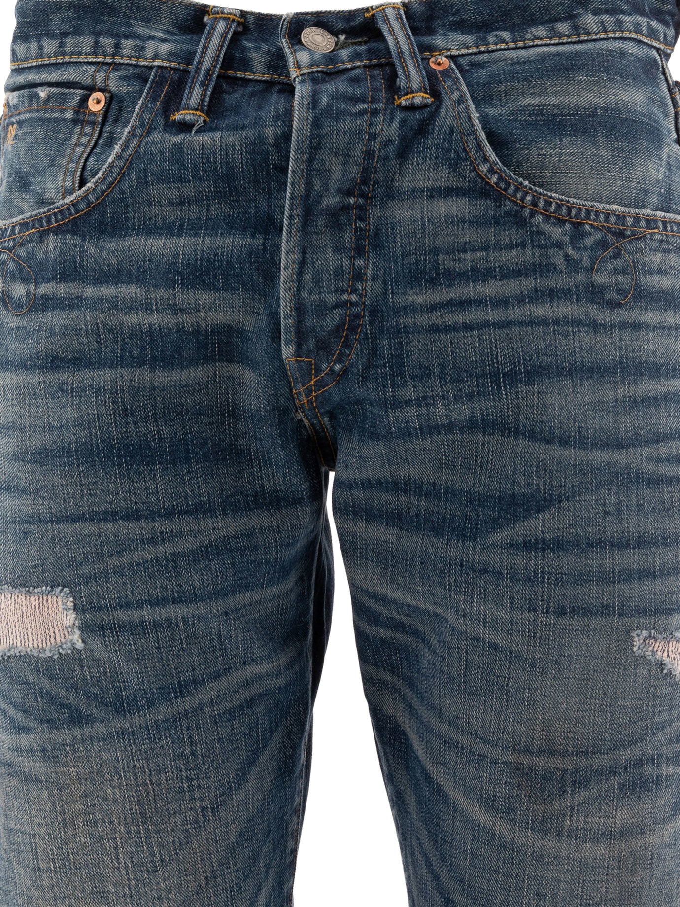 RRL by Ralph Lauren Sutton Repaired Selvedge Jeans