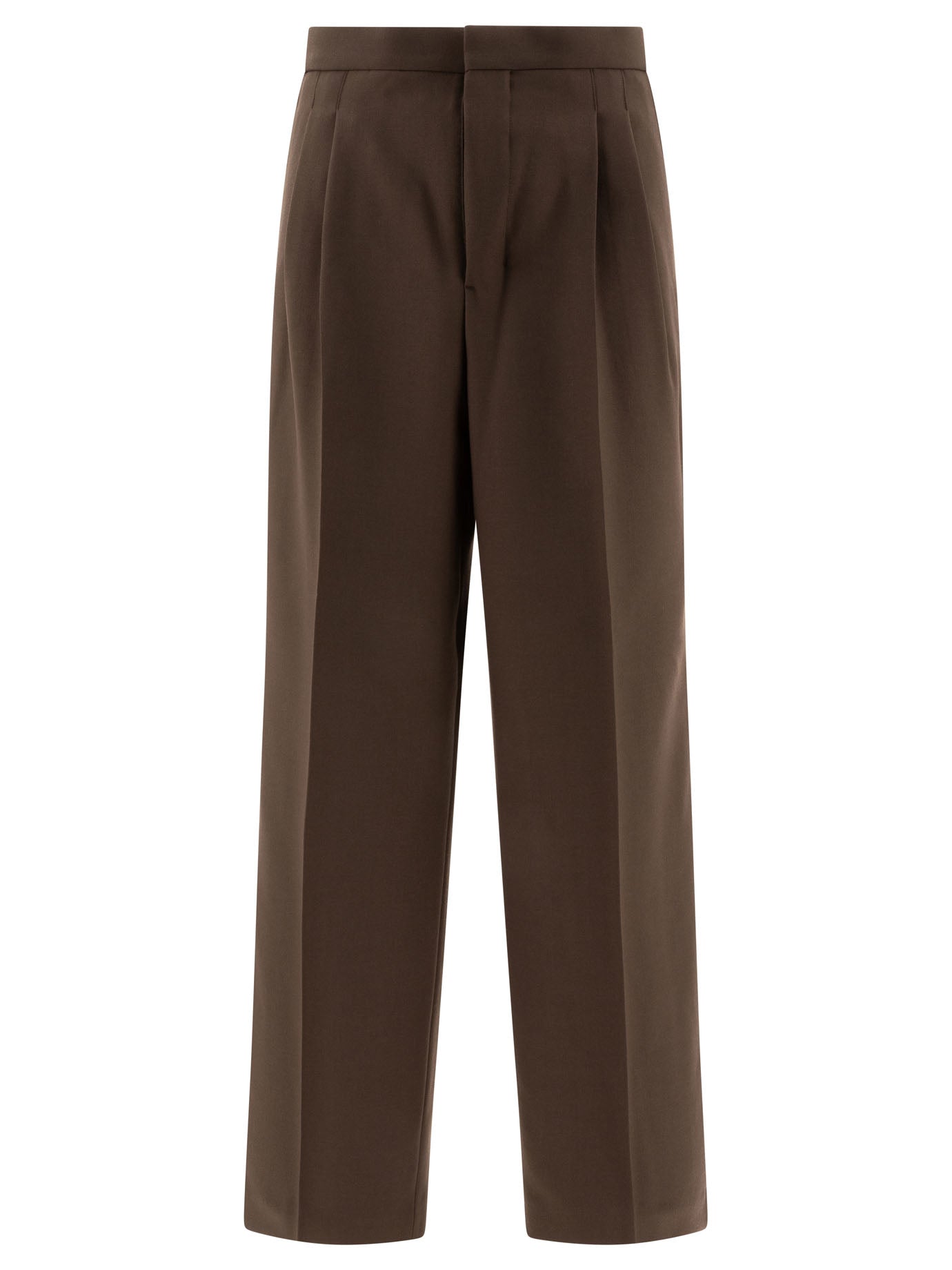 Ami Paris Wool Gabardine Trousers