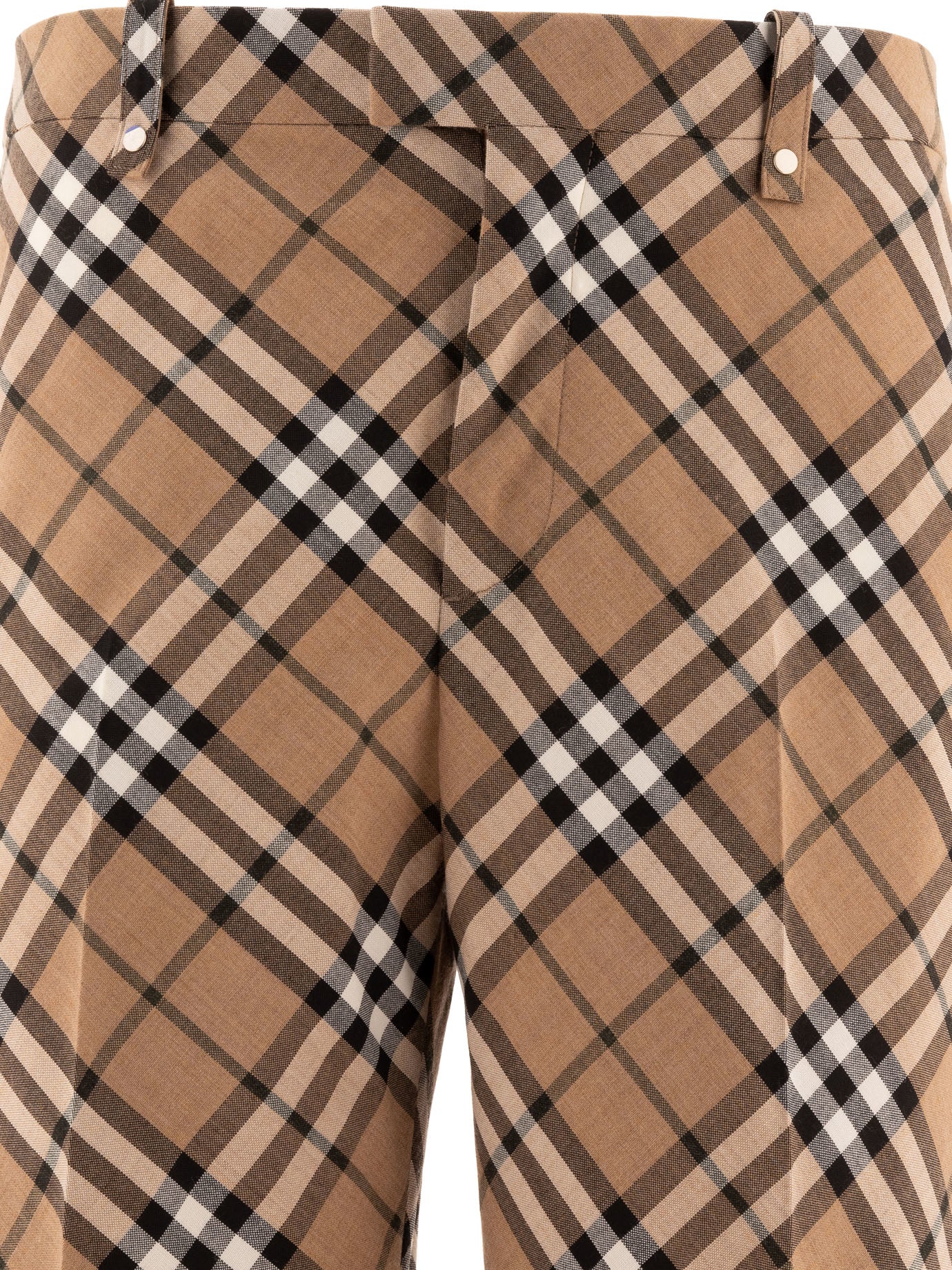 Burberry Wool Blend Tailored Trousers