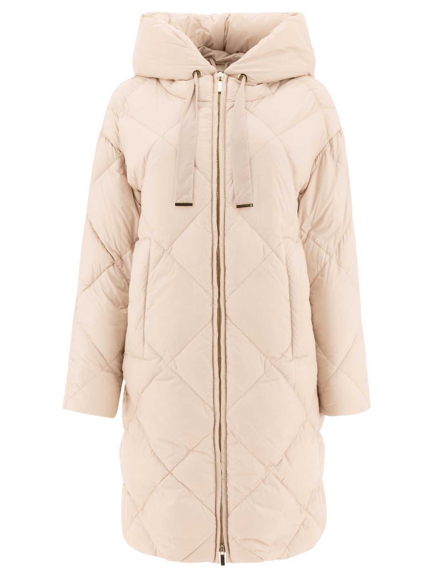 Max Mara The Cube Midi Parka In Water-Repellent Canvas