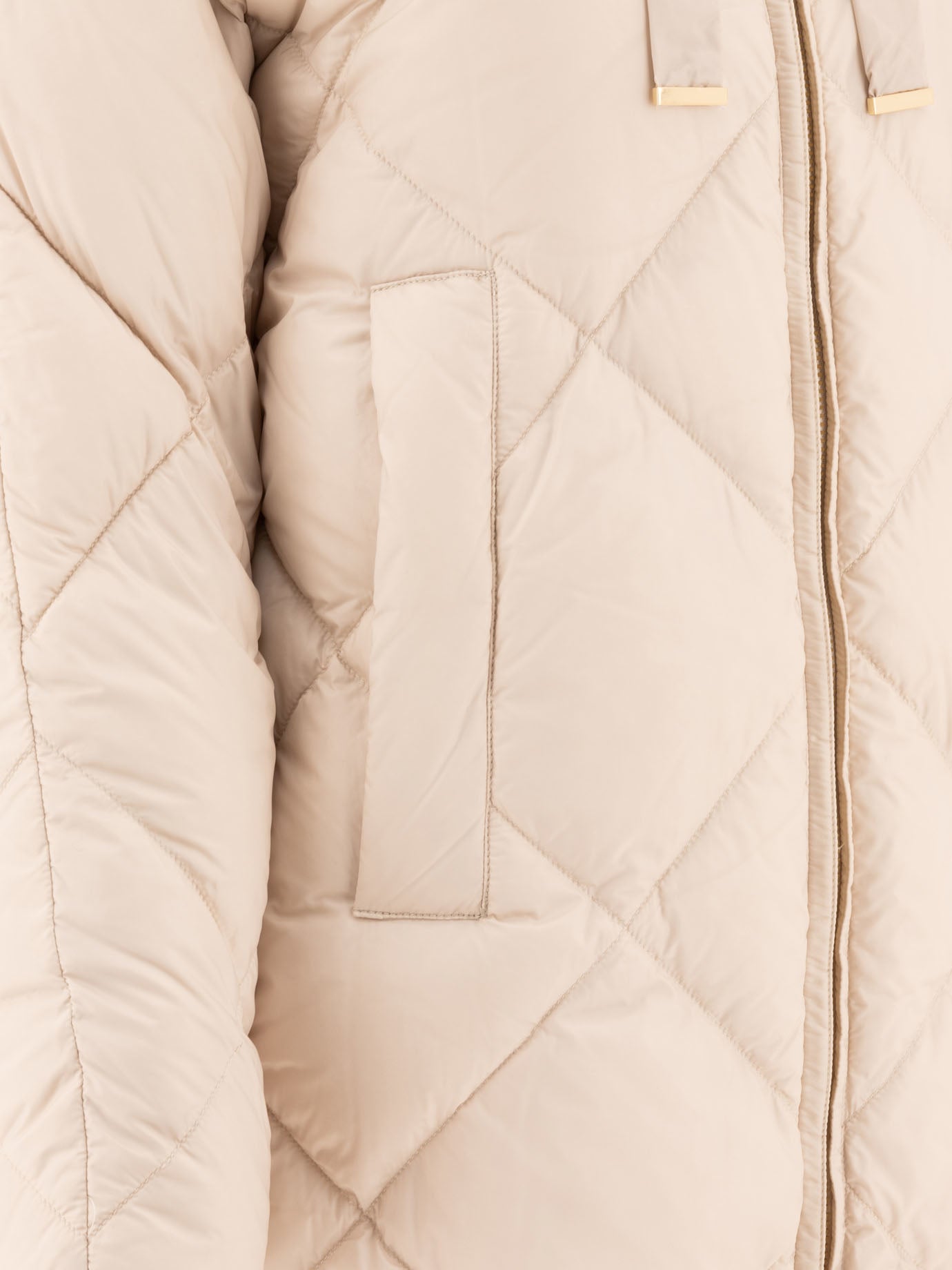 Max Mara The Cube Midi Parka In Water-Repellent Canvas