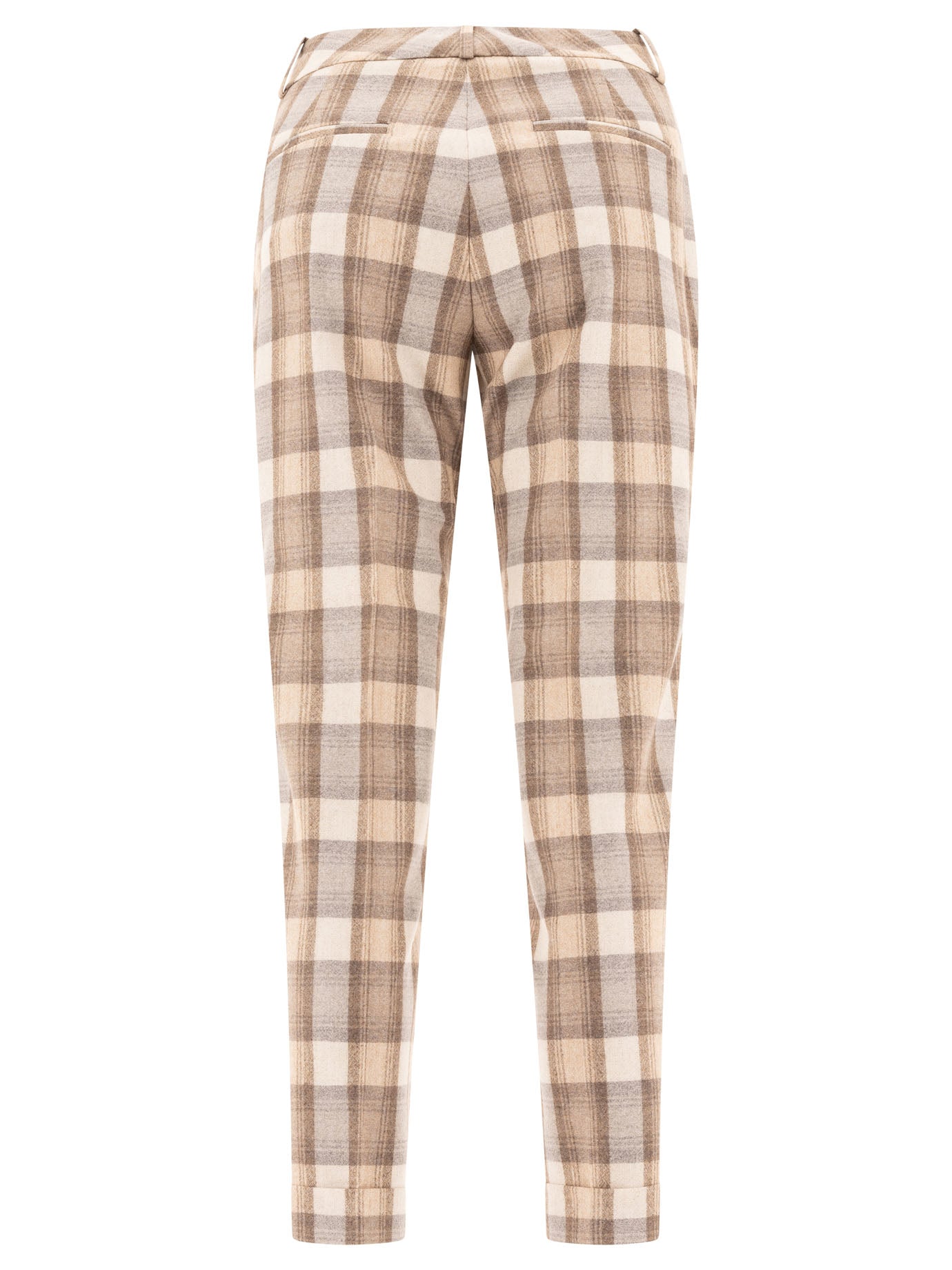 Peserico Check Wool Trousers