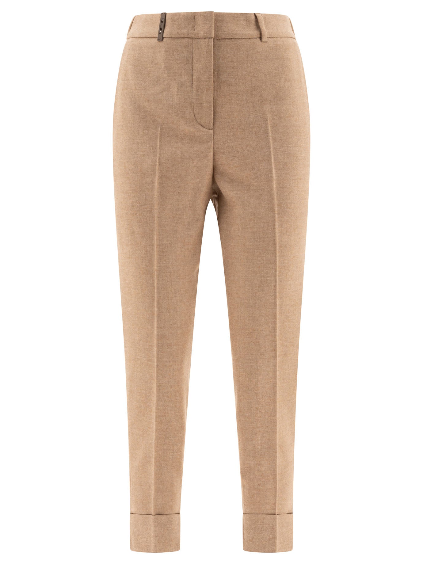 Peserico Wool Trousers With Punto Luce