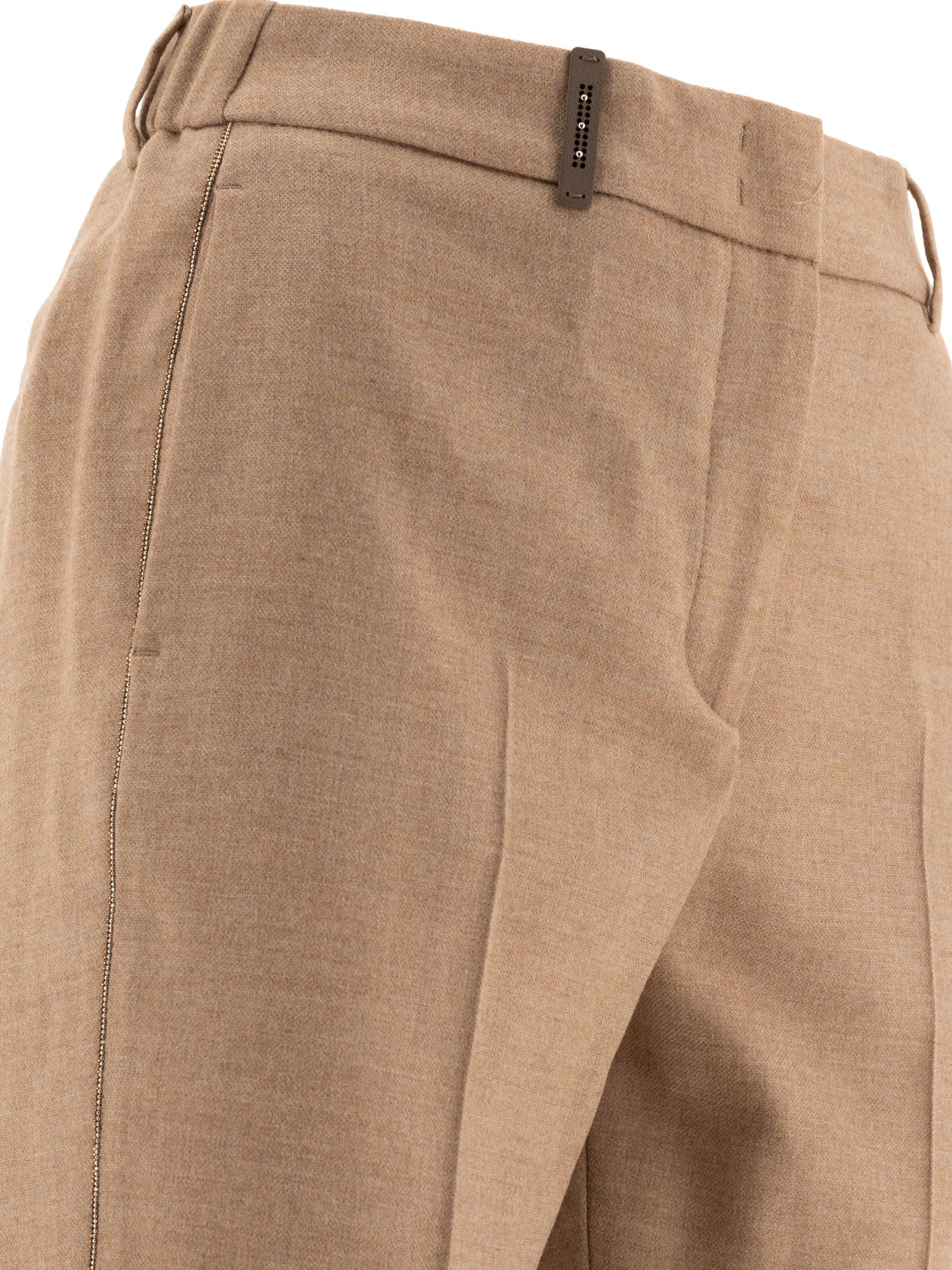 Peserico Wool Trousers With Punto Luce