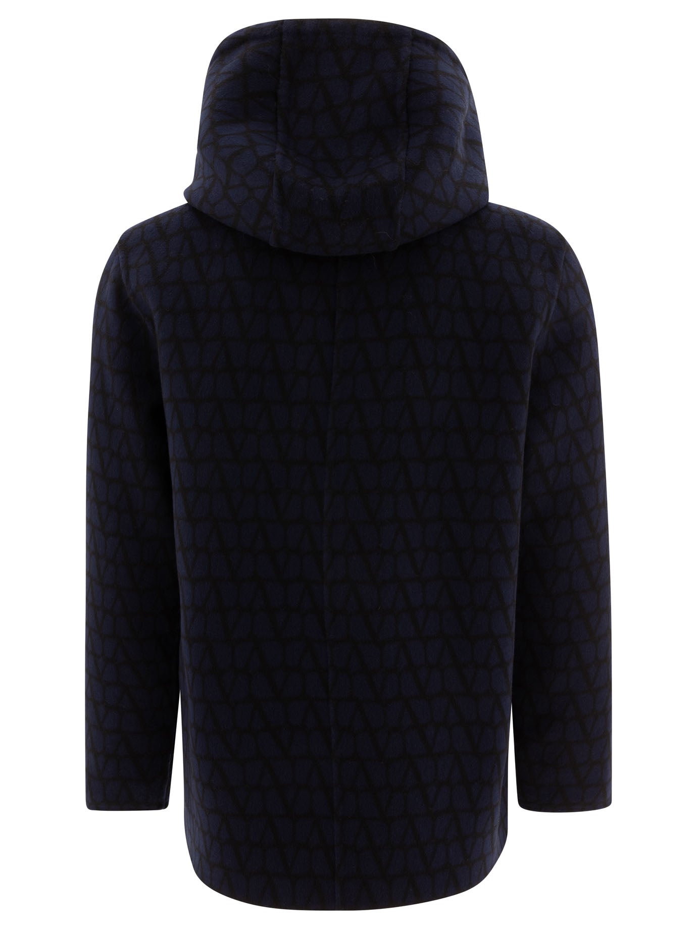 Valentino Reversible Hoodie-Style Coat