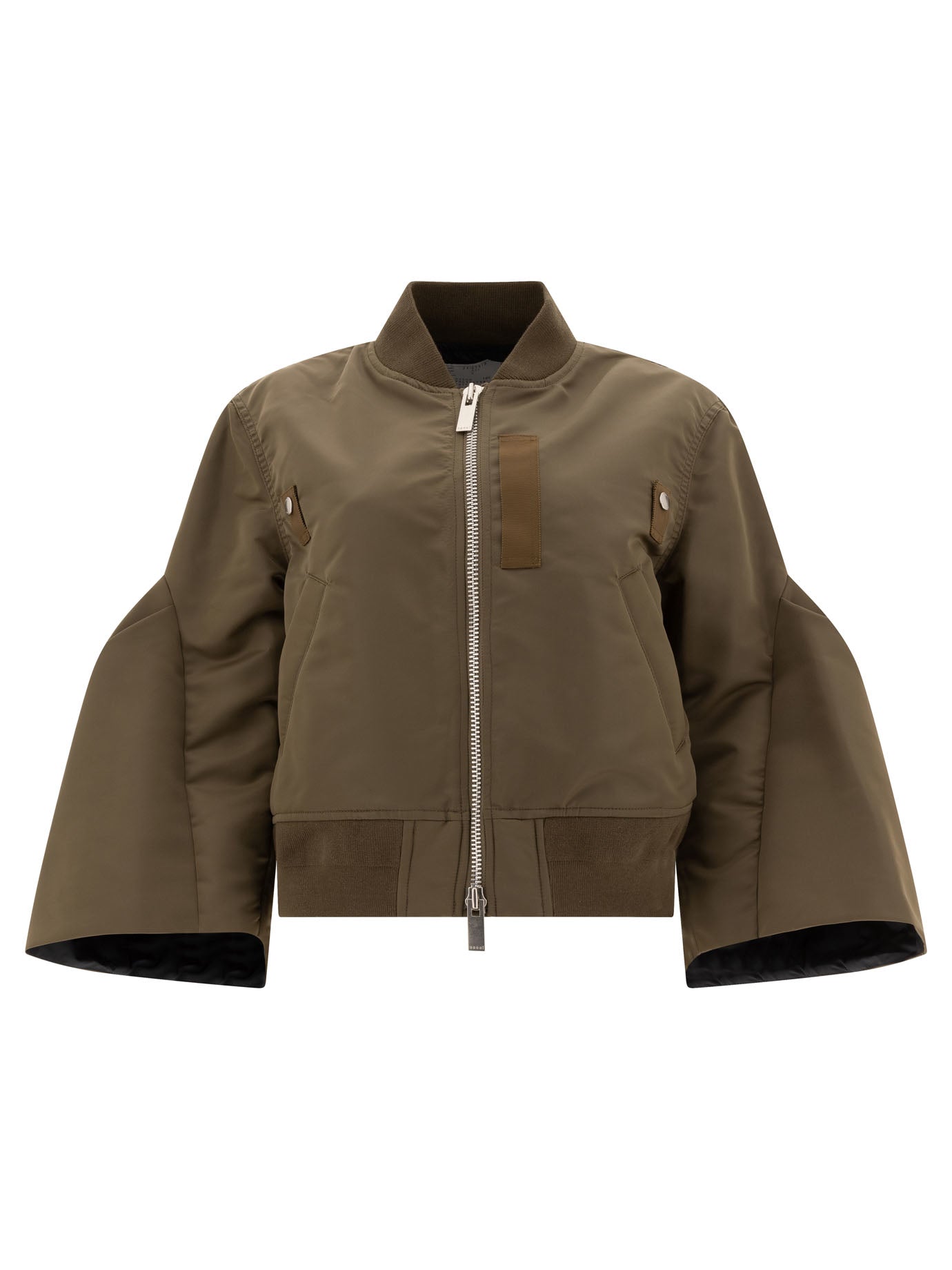 Sacai Nylon Cropped Bomber Jacket