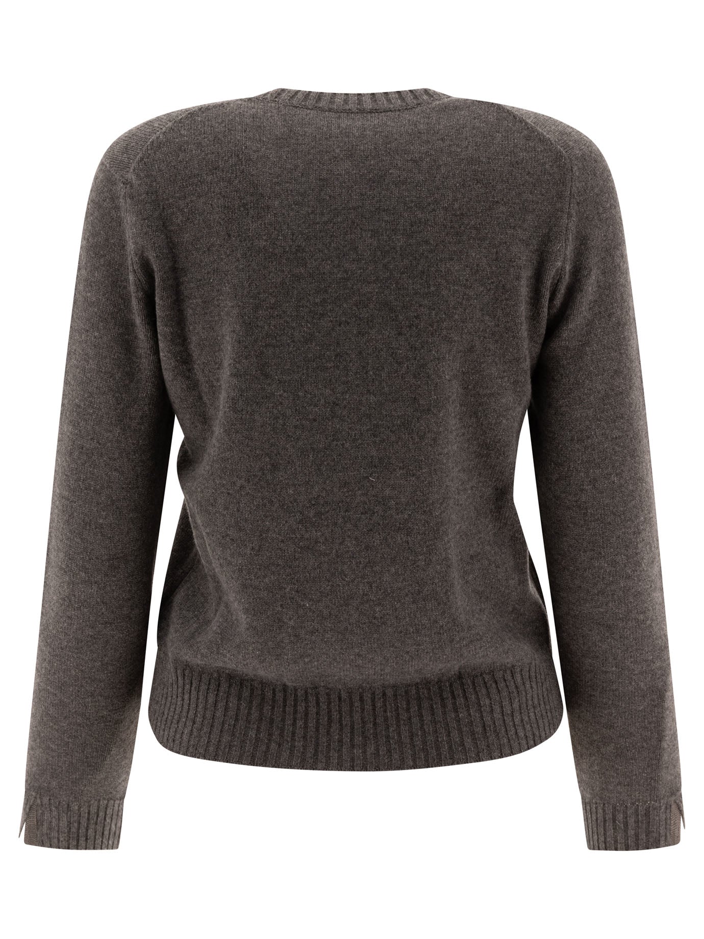 Brunello Cucinelli Cashmere Sweater With Shiny Cuff Details