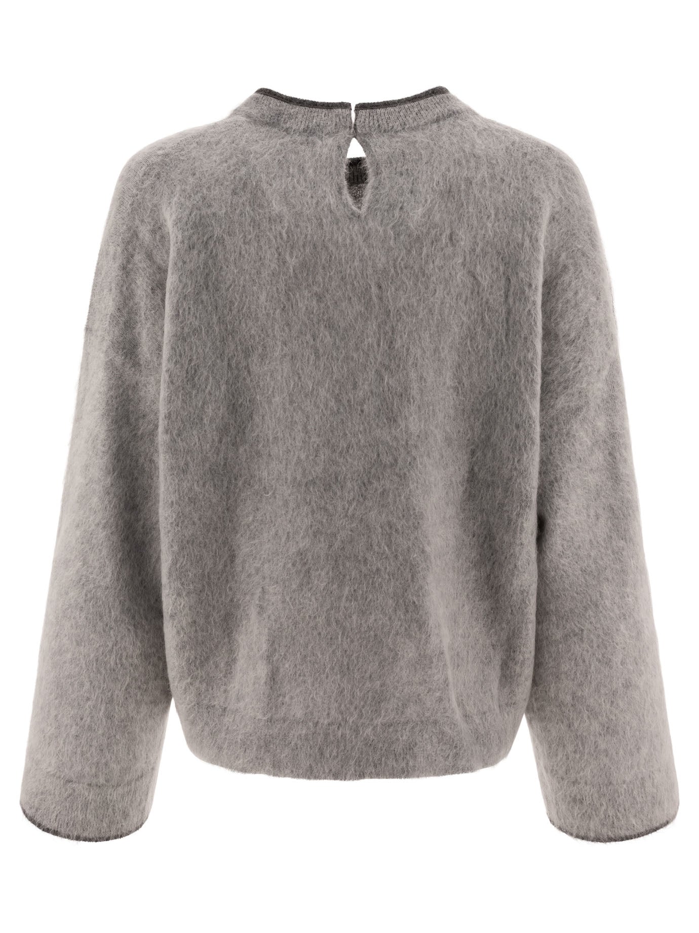 Brunello Cucinelli Mohair, Wool, Cashmere And Silk Sweater With Monili