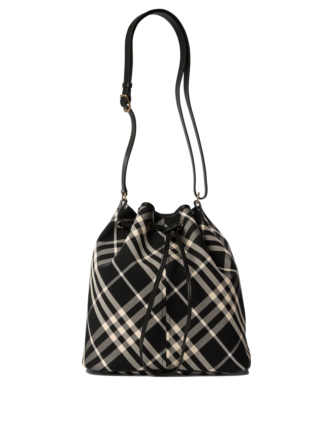 Burberry Medium Check Bucket Bag