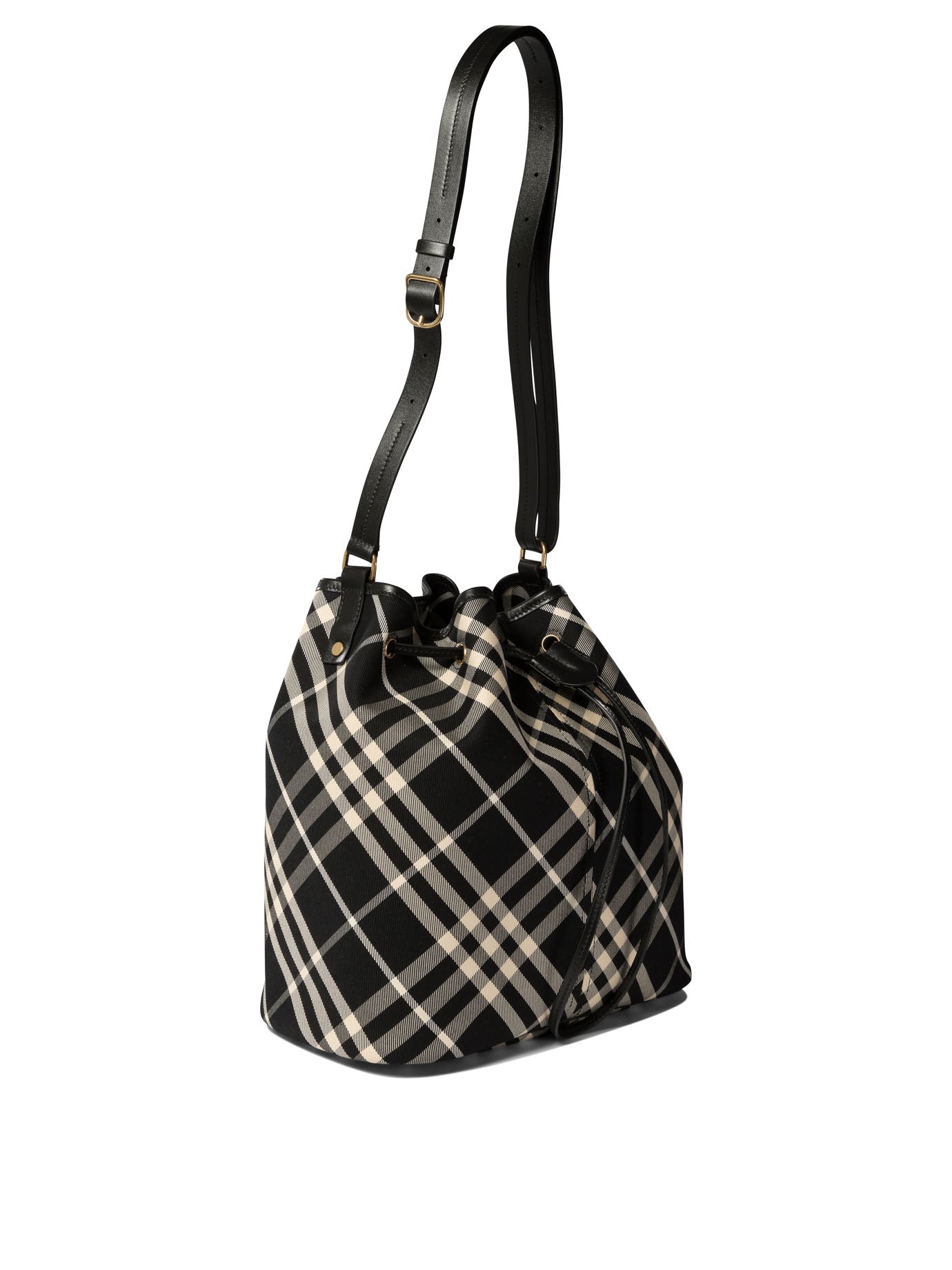 Burberry Medium Check Bucket Bag