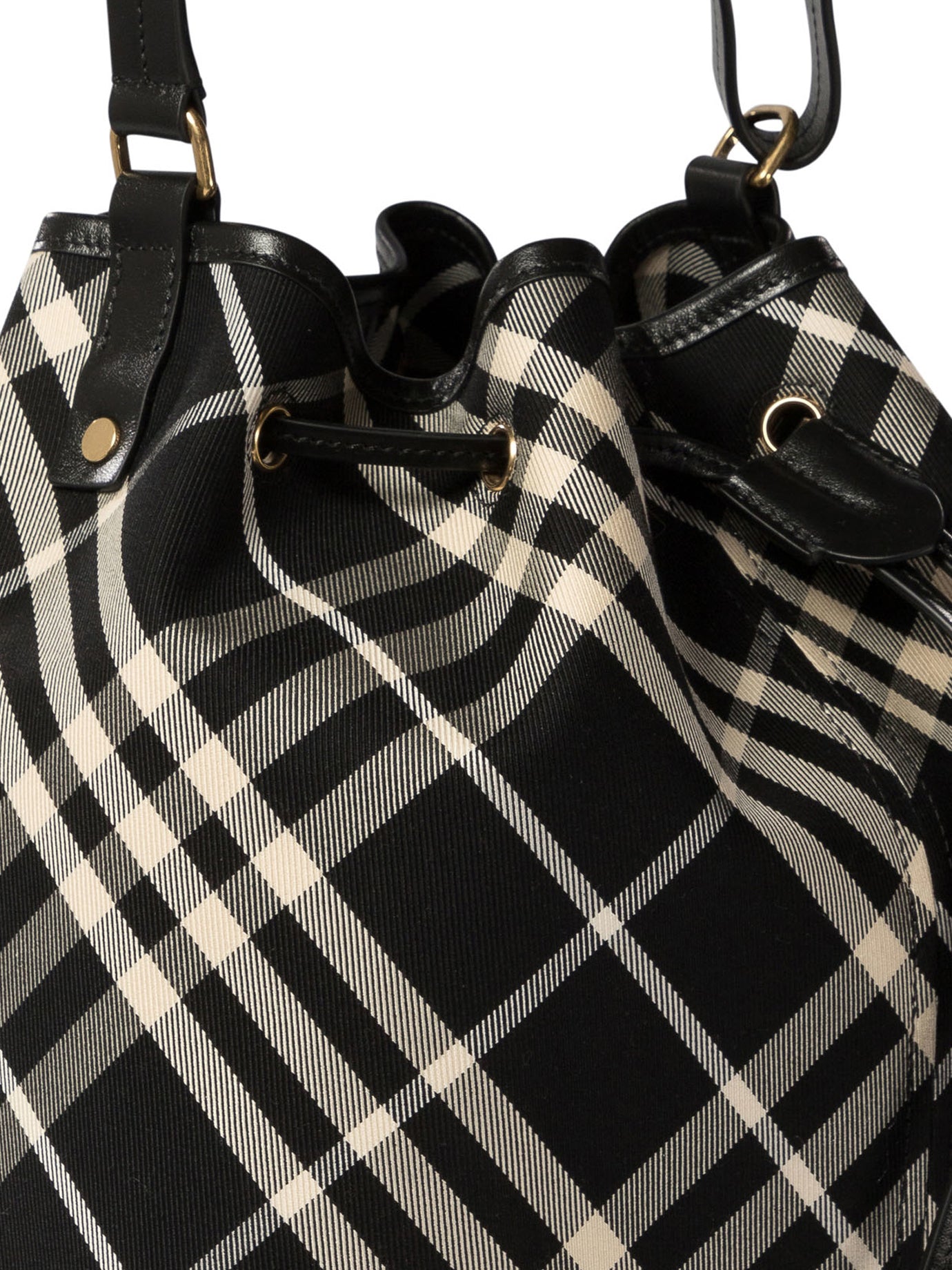 Burberry Medium Check Bucket Bag