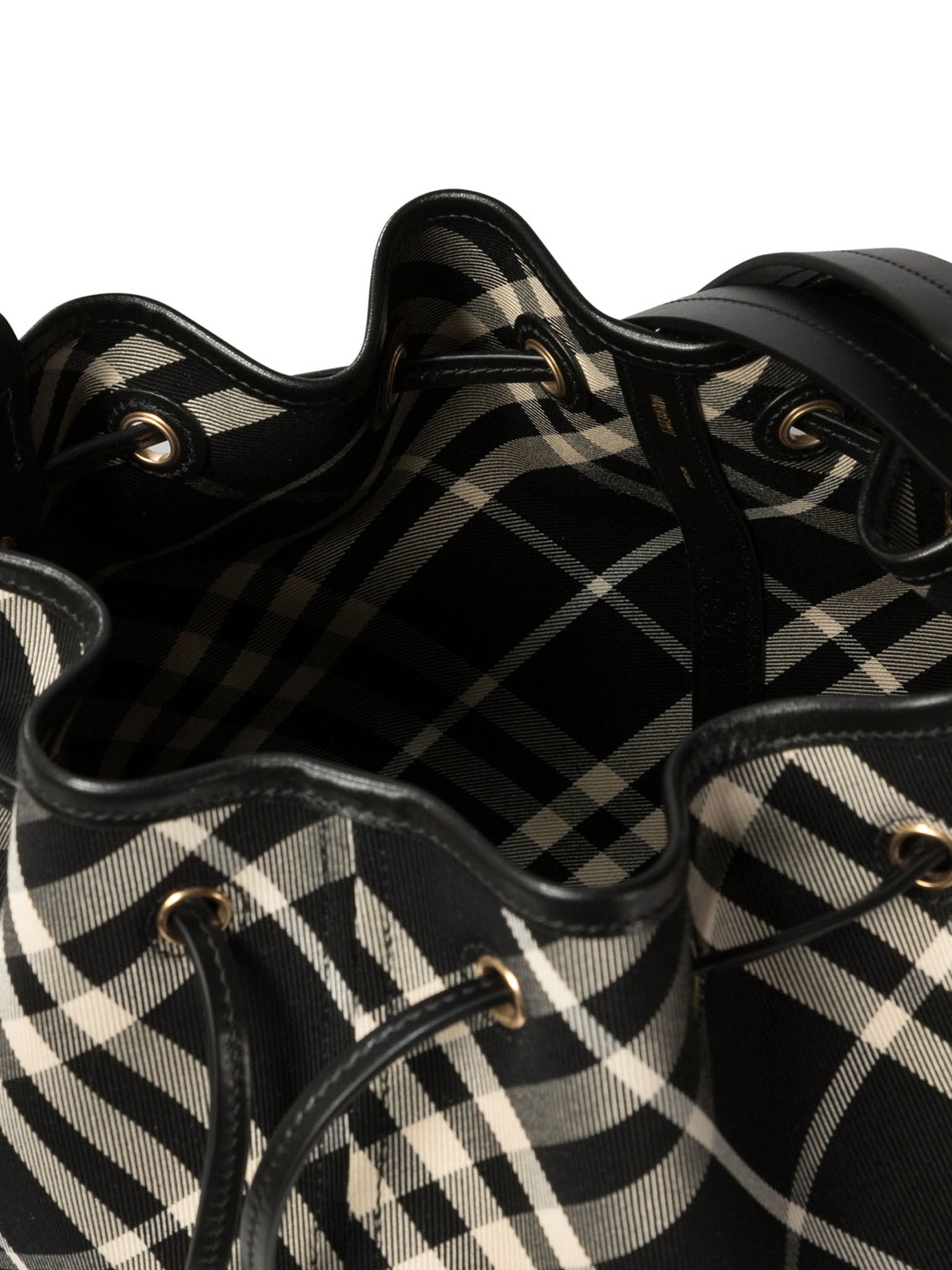 Burberry Medium Check Bucket Bag