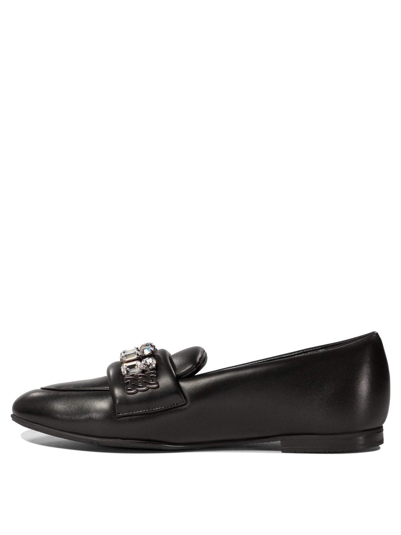 Casadei Loafers With Crystal Details