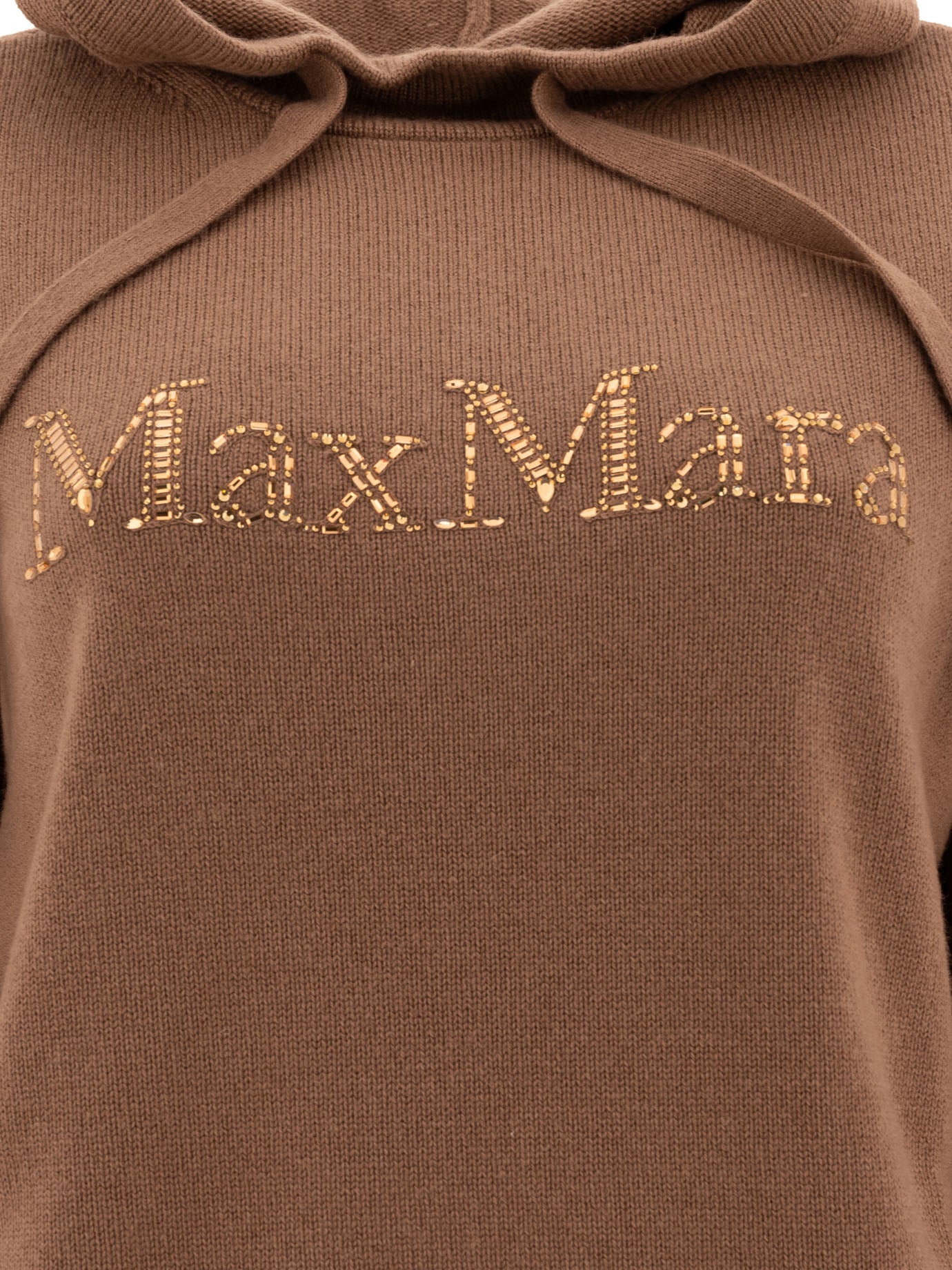 Max Mara S Gorizia Knit Hoodie In Wool And Cashmere