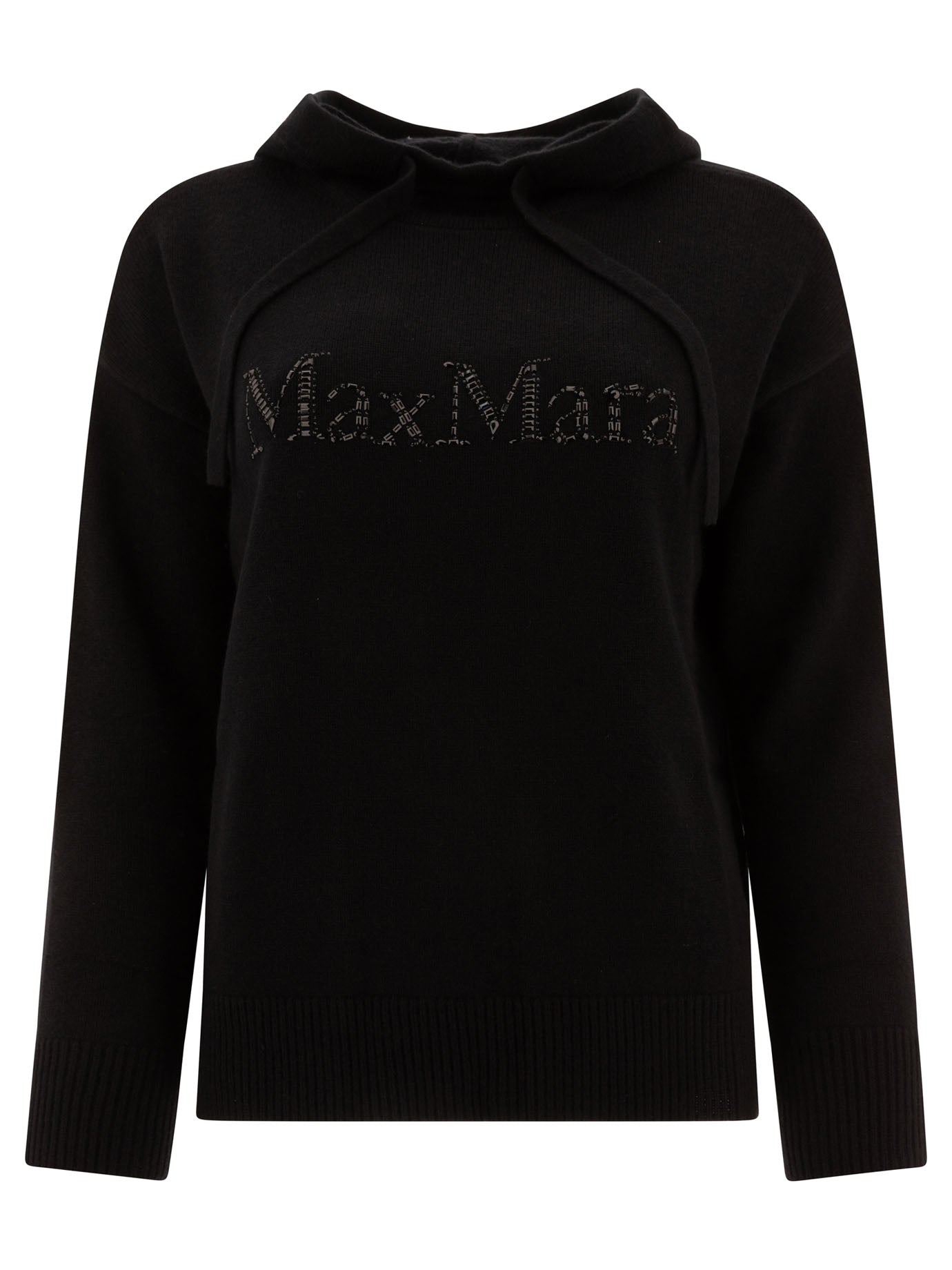 Max Mara S Gorizia Knit Hoodie In Wool And Cashmere