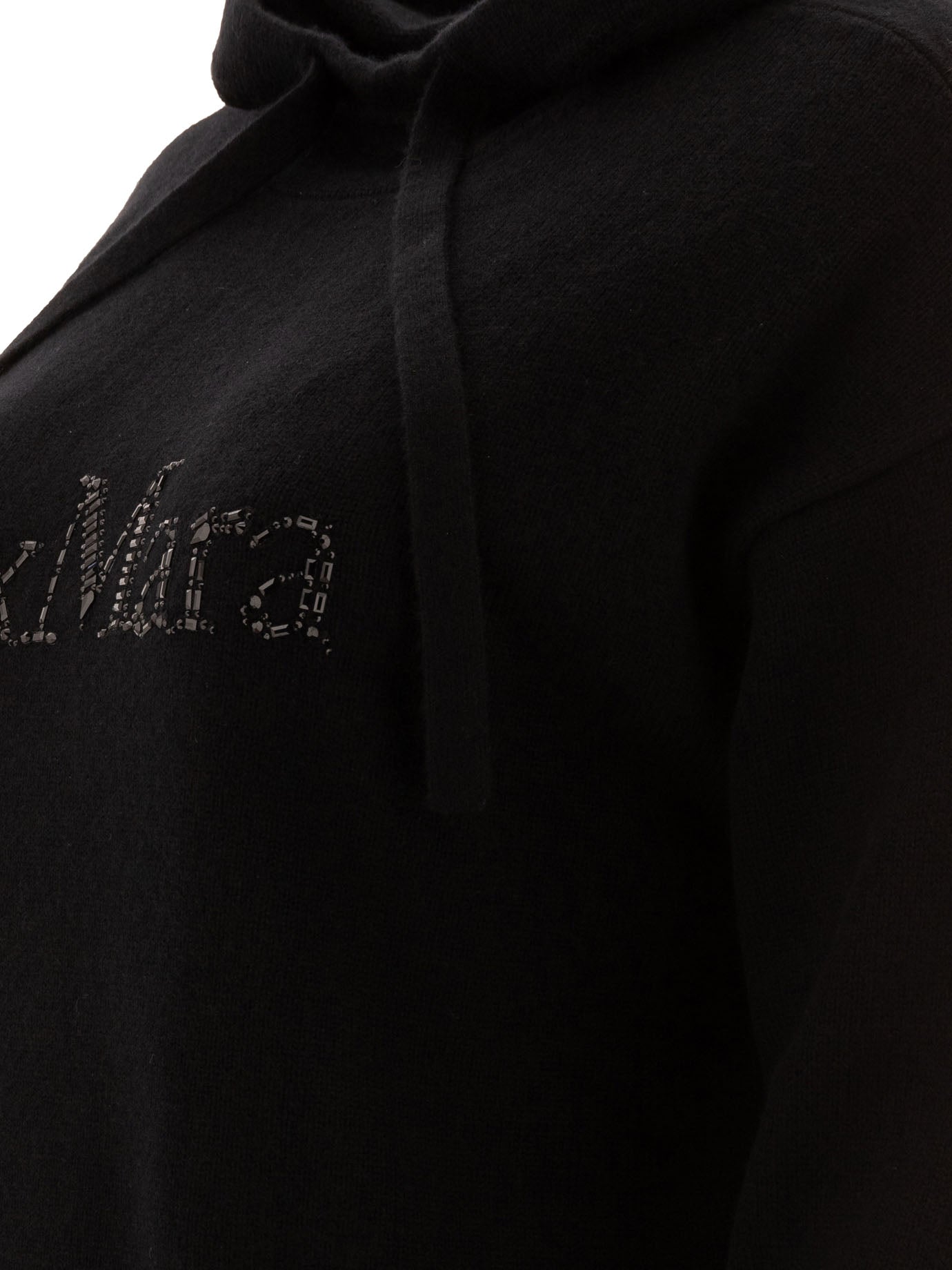 Max Mara S Gorizia Knit Hoodie In Wool And Cashmere