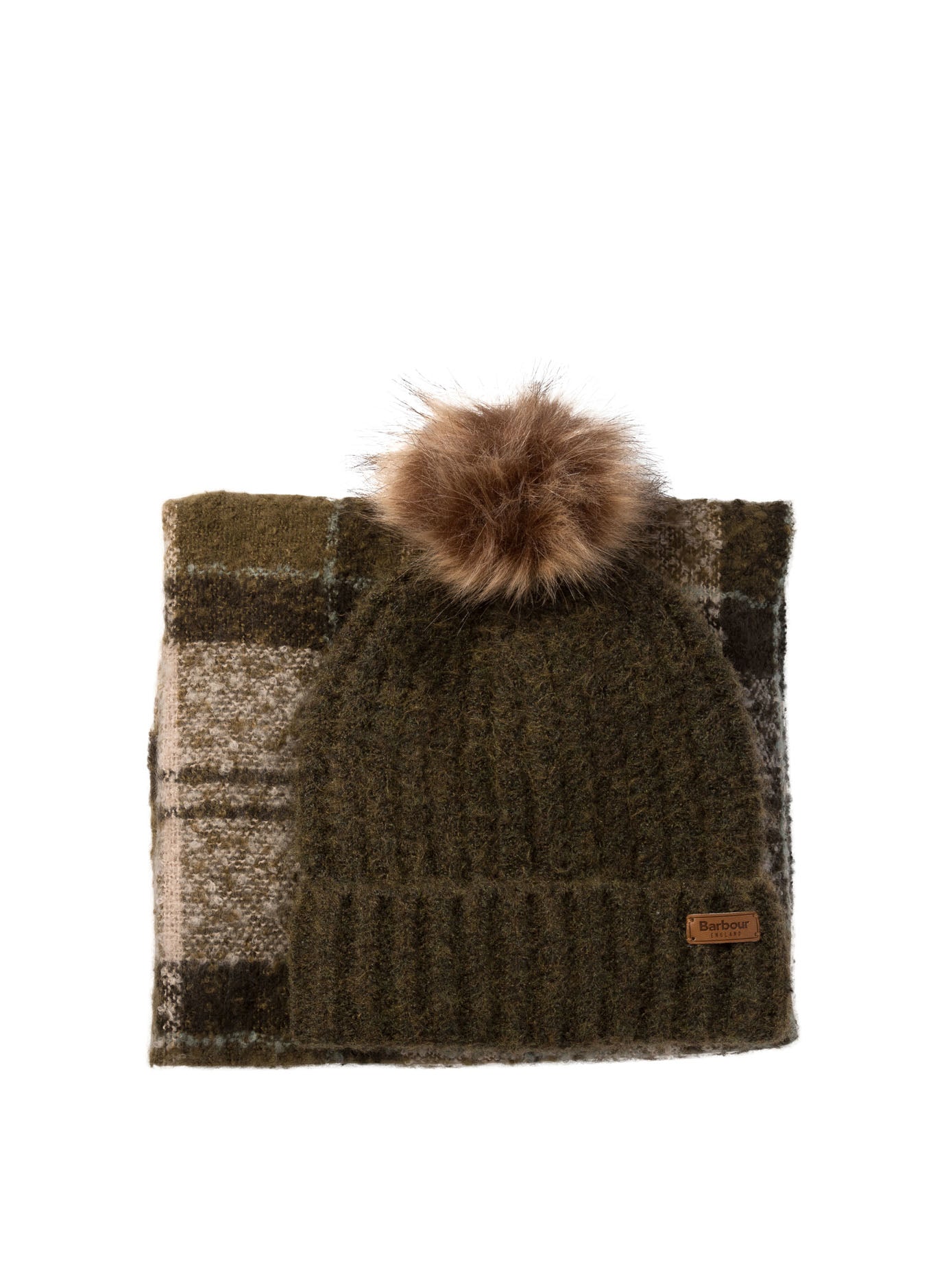 Barbour Saltburn Beanie And Scarf Set