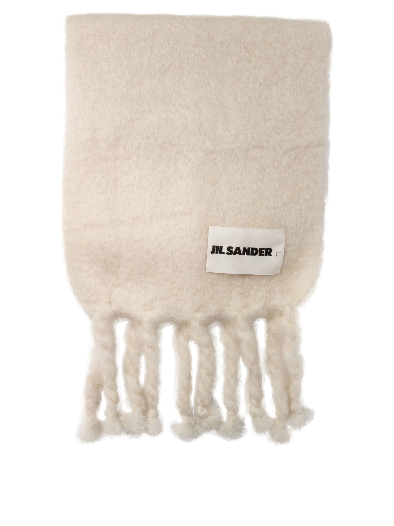 Jil Sander Scarf With Logo Patch