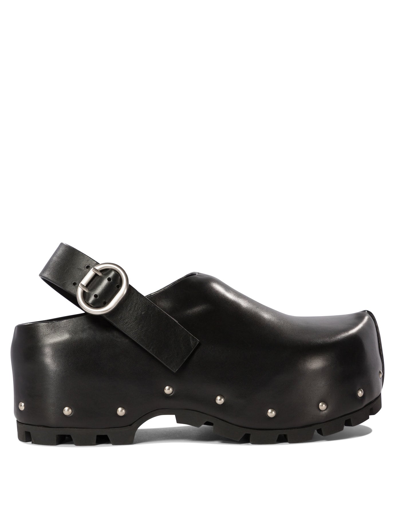 Jil Sander Leather Clogs With Studs