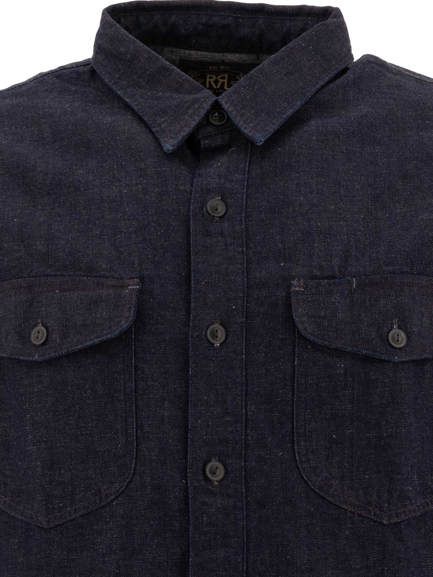 RRL by Ralph Lauren Western Shirt In Japanese Denim