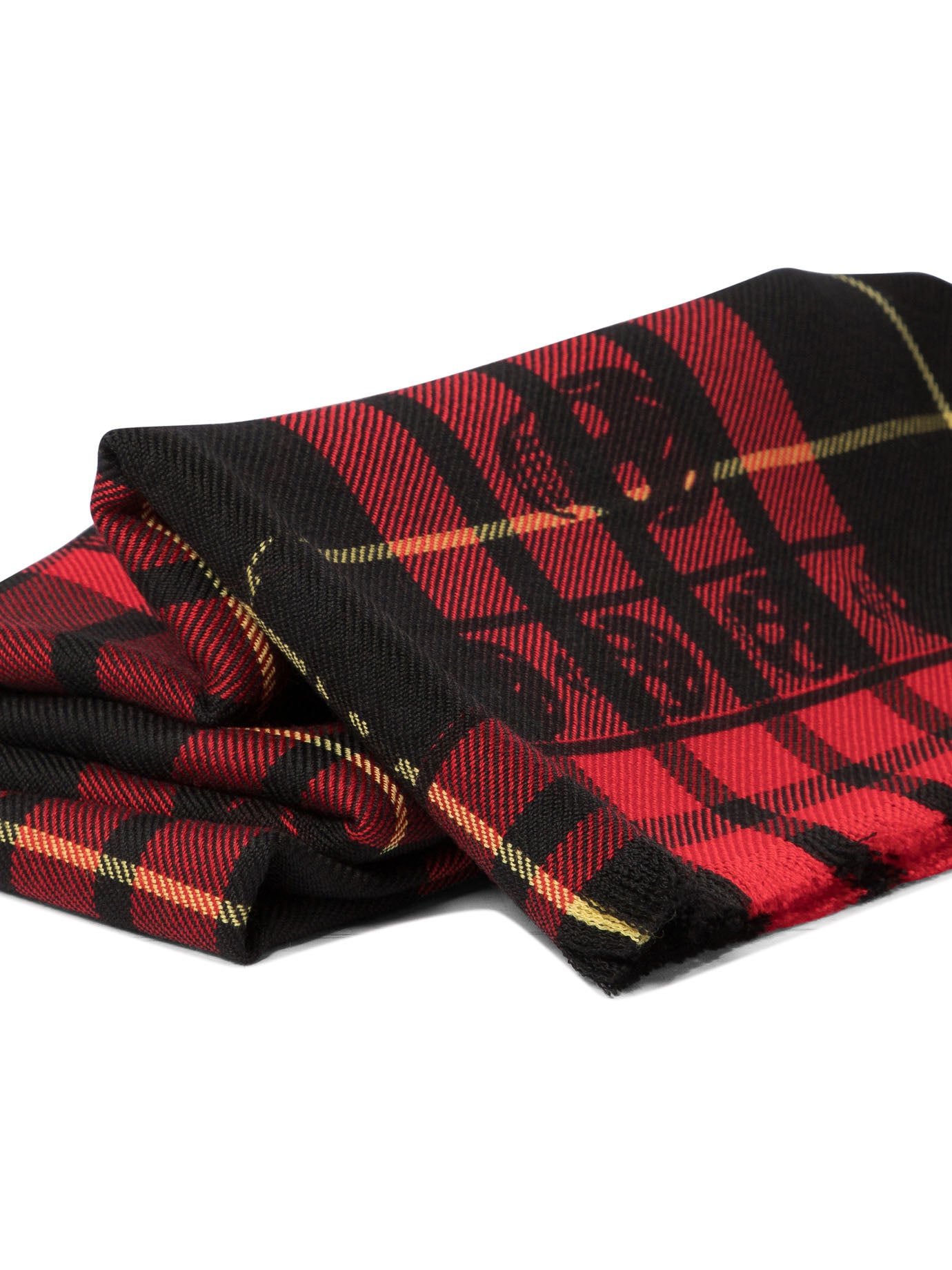 Alexander McQueen Tartan Skull Foulard