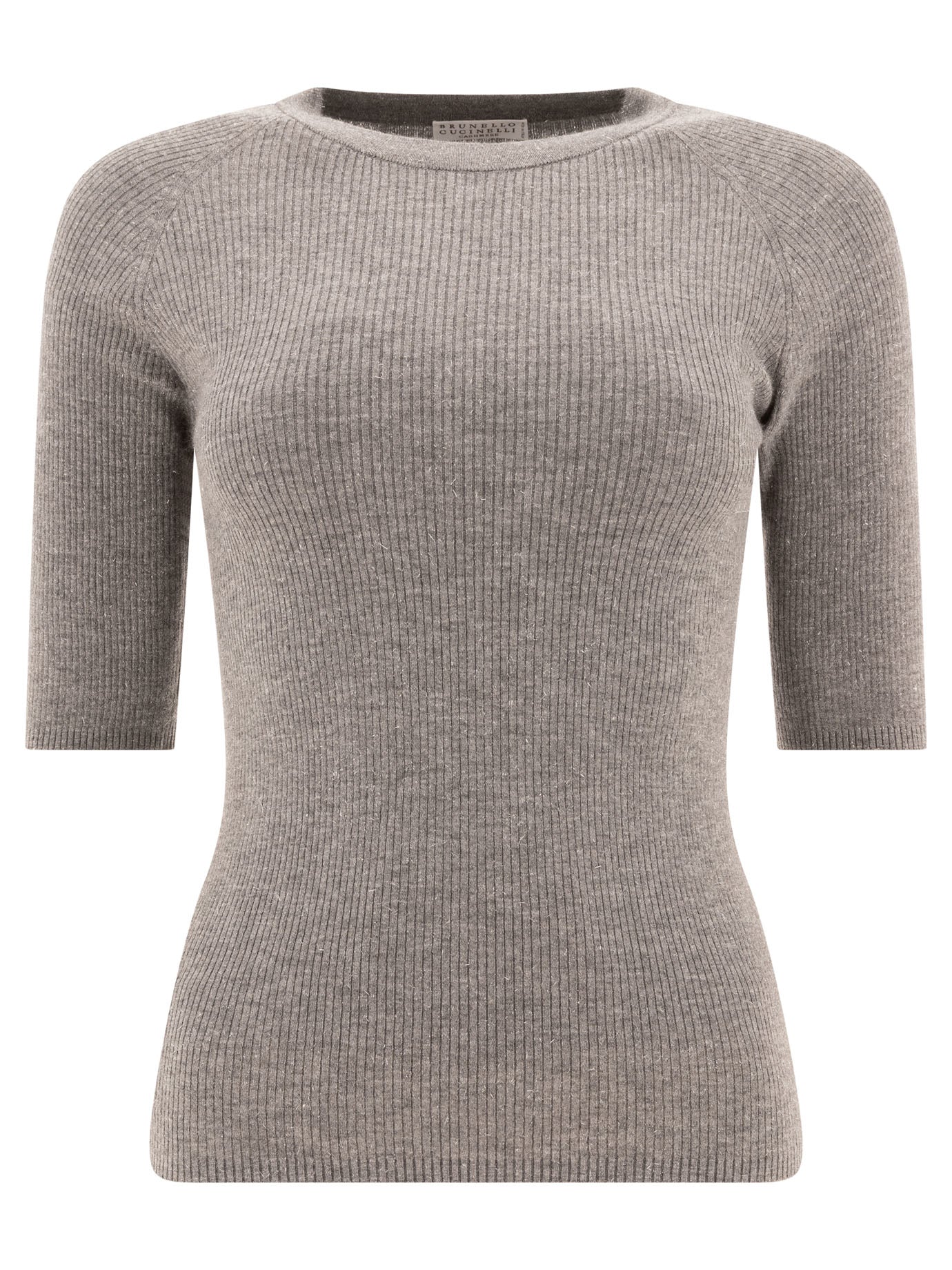 Brunello Cucinelli Ribbed Cashmere Sparling Sweater