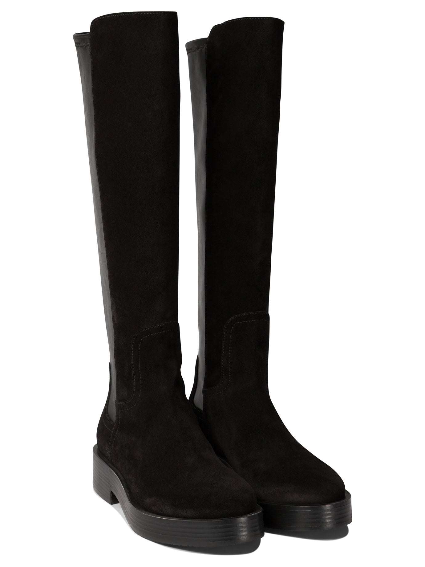 Casadei Boots With Suede Inserts