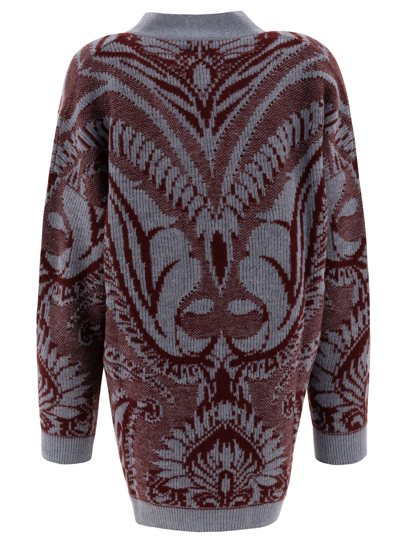 Etro Wool Jacquard Cardigan