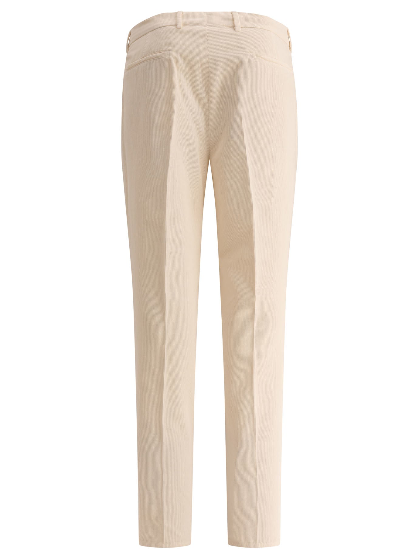 Brunello Cucinelli Garment-Dyed Leisure Fit Trousers With Pleats