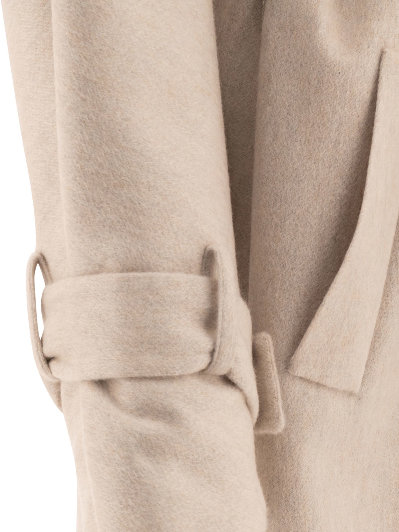 Brunello Cucinelli Hand-Crafted Coat In Cashmere Double Beaver Cloth With Monili