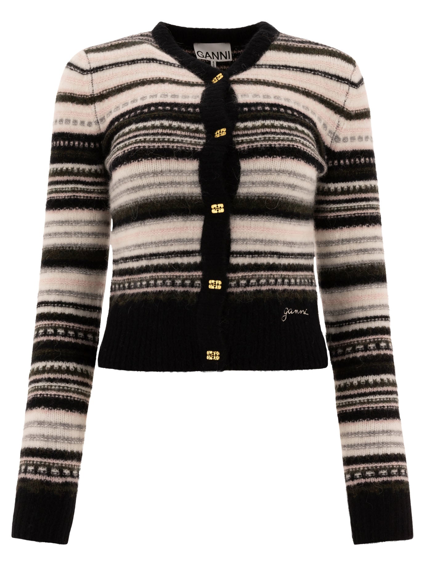 Ganni Fair Isle Cardigan