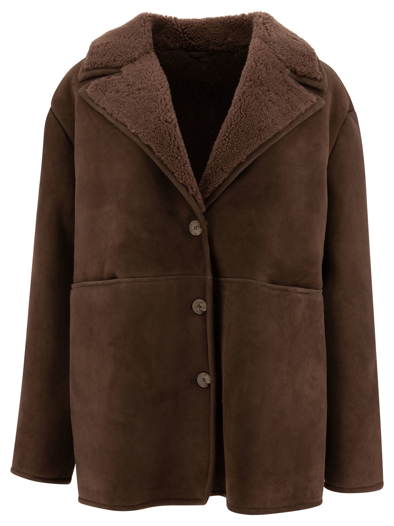 Loulou Studio Cirebo Shearling Jacket