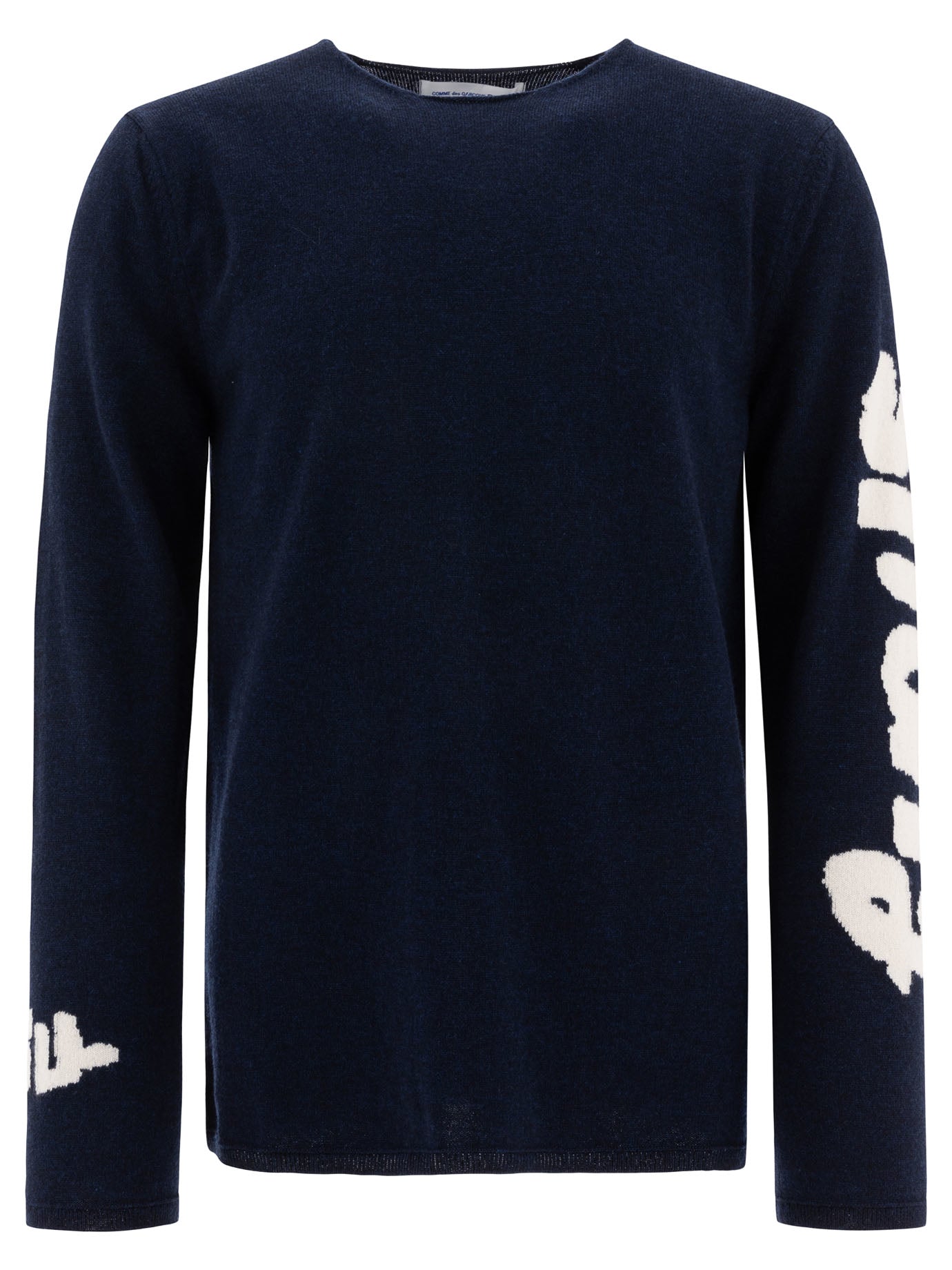 Comme Des Garçons Shirt Jacquard Crewneck Sweater