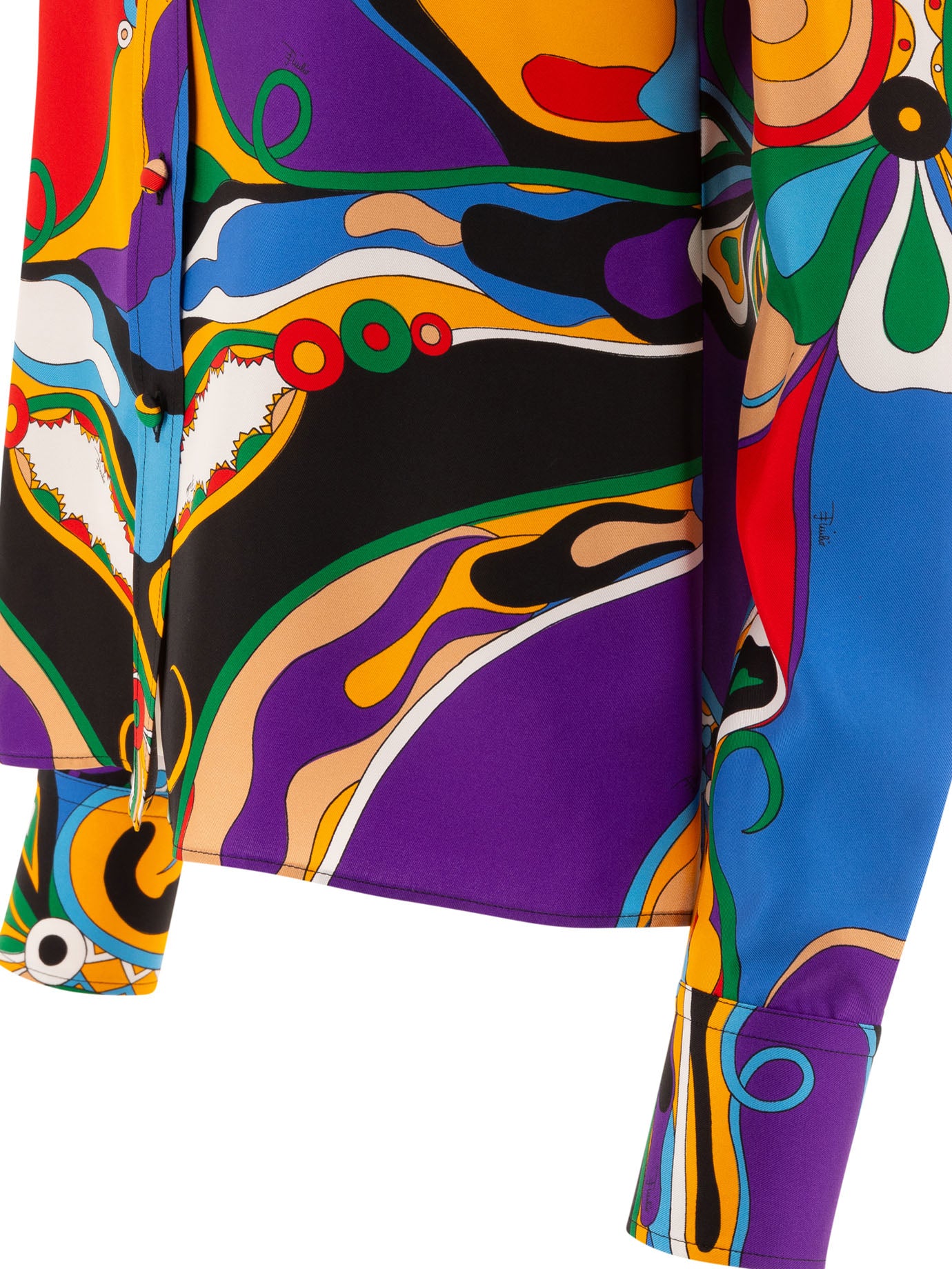 Emilio Pucci Orchidee-Print Silk-Twill Shirt