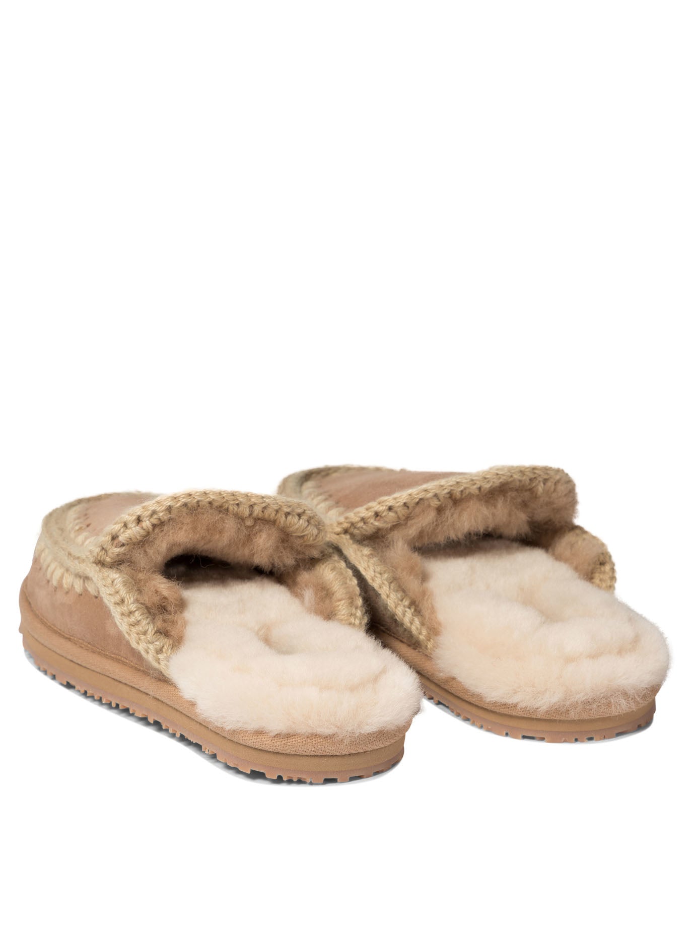 Mou Full Eskimo Stitch Slippers