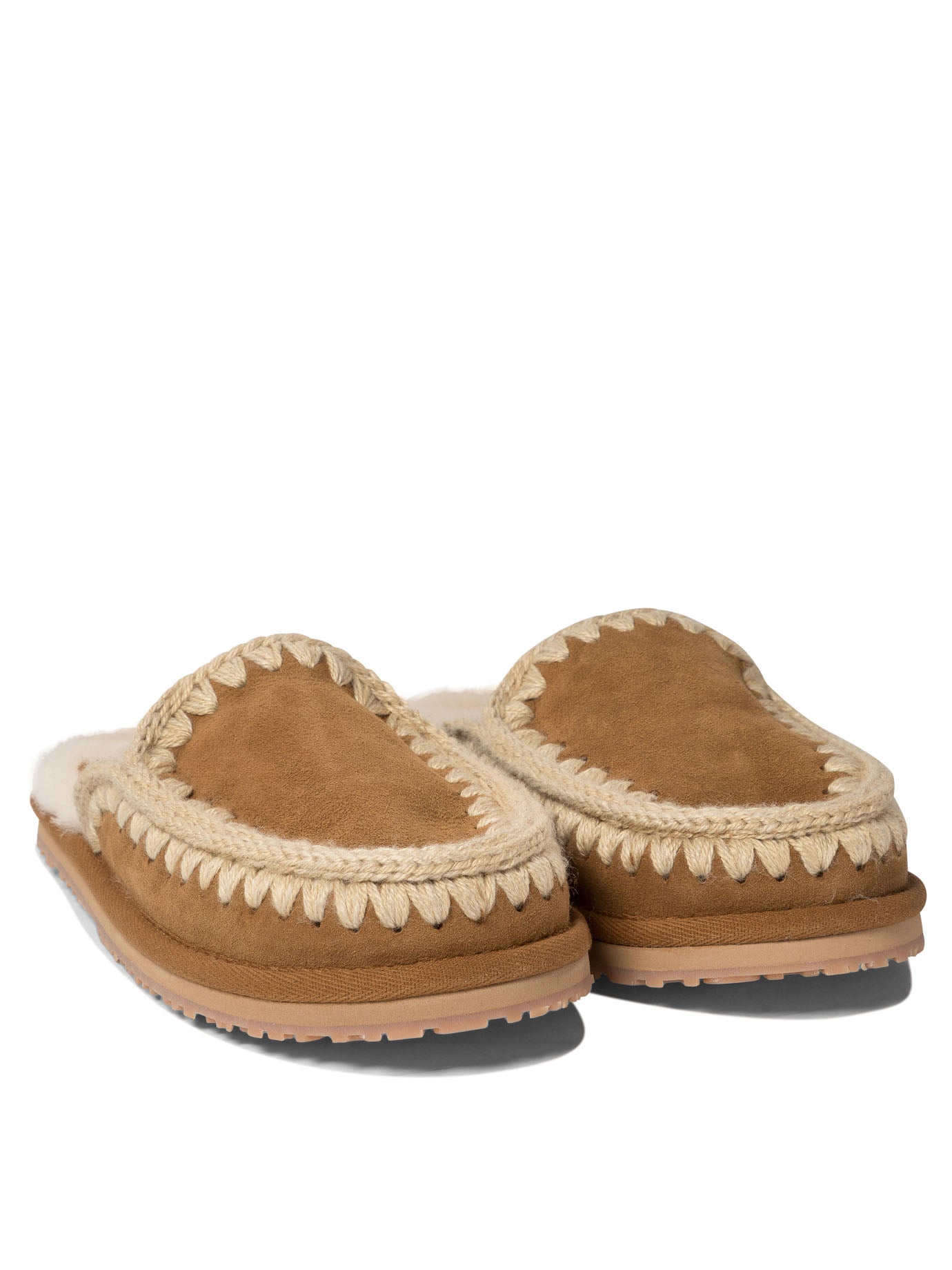 Mou Full Eskimo Stitch Slippers