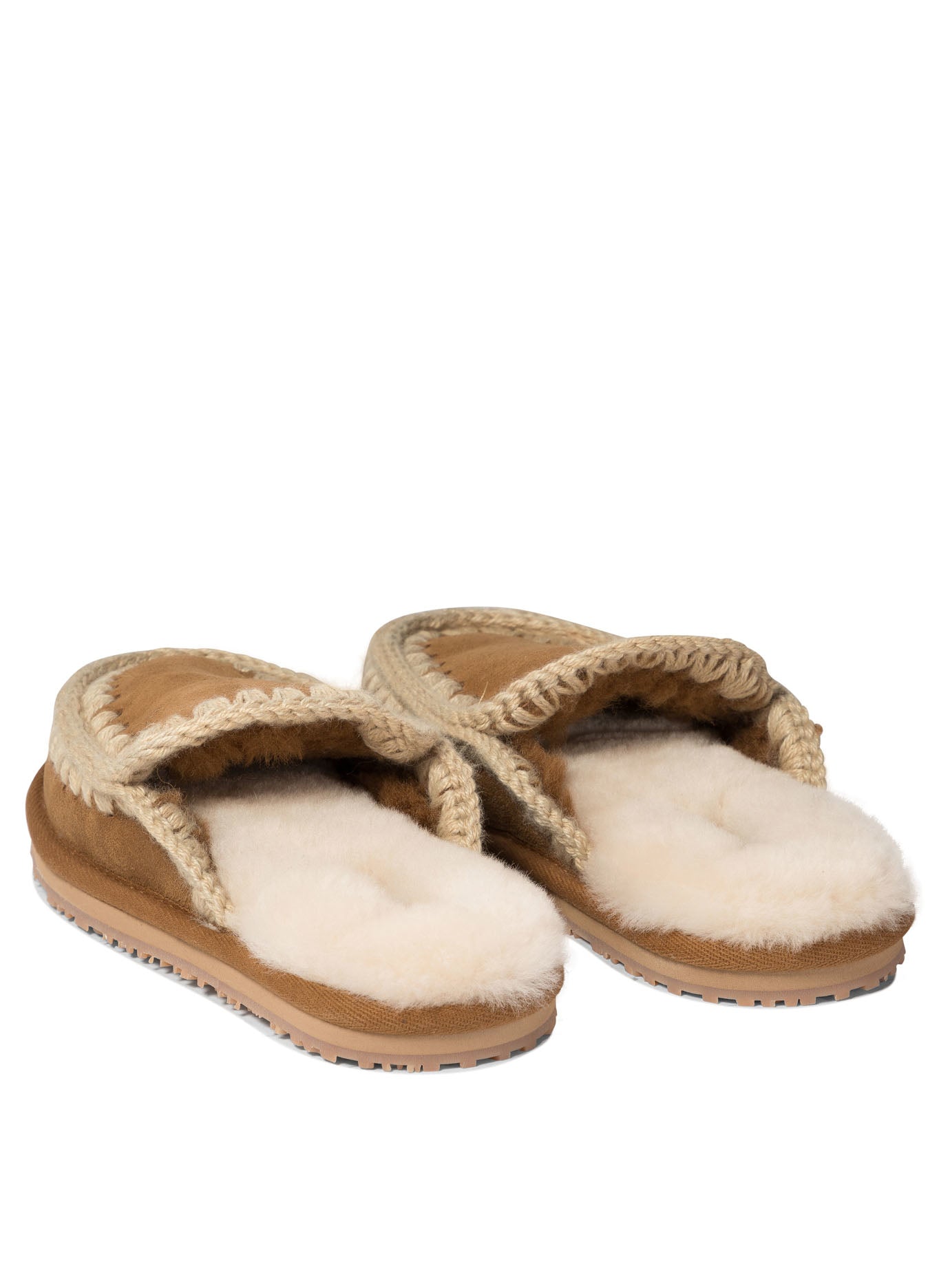 Mou Full Eskimo Stitch Slippers