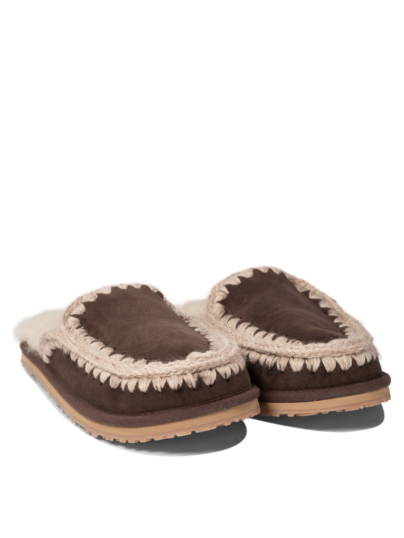 Mou Full Eskimo Stitch Slippers