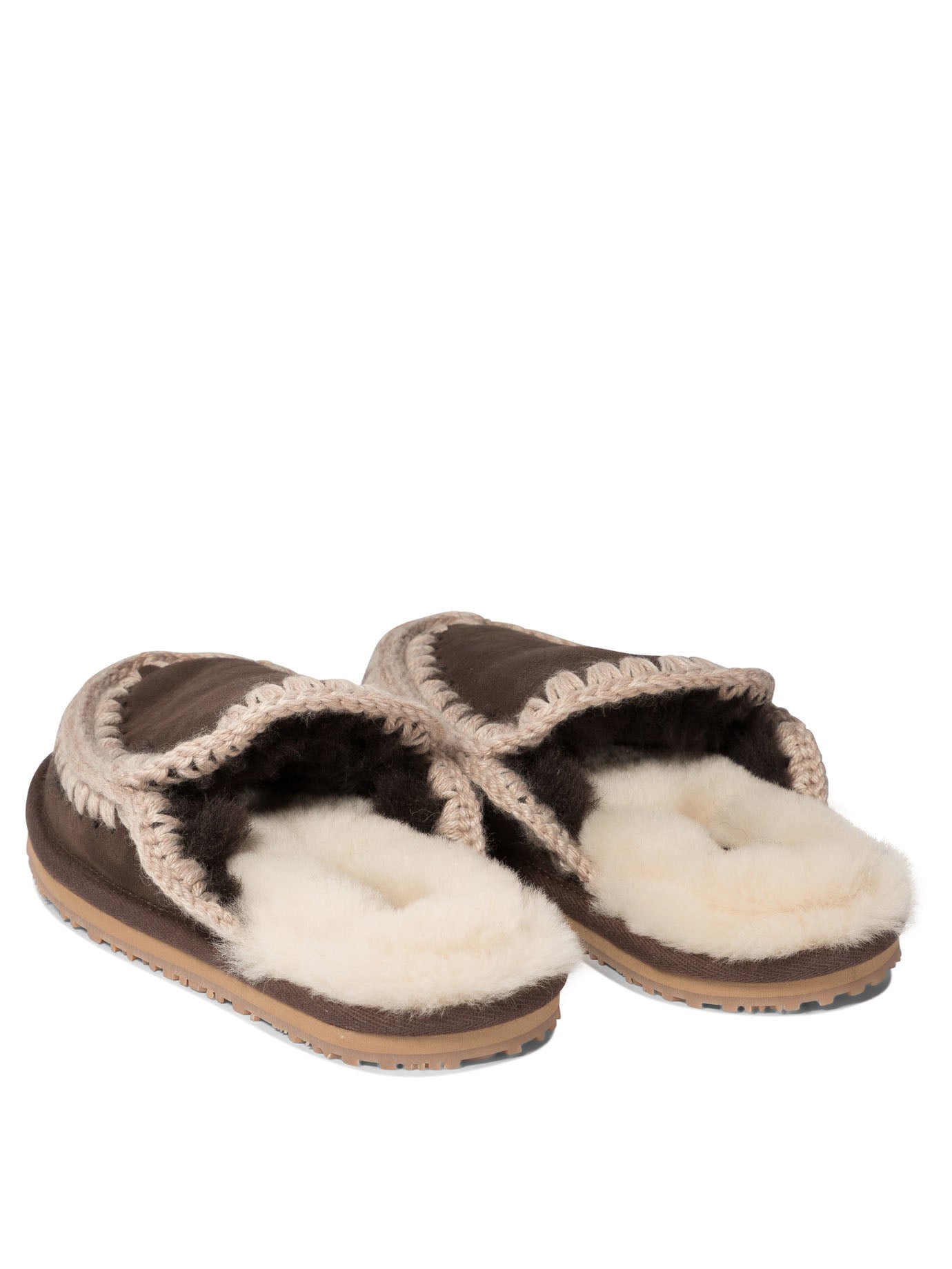 Mou Full Eskimo Stitch Slippers