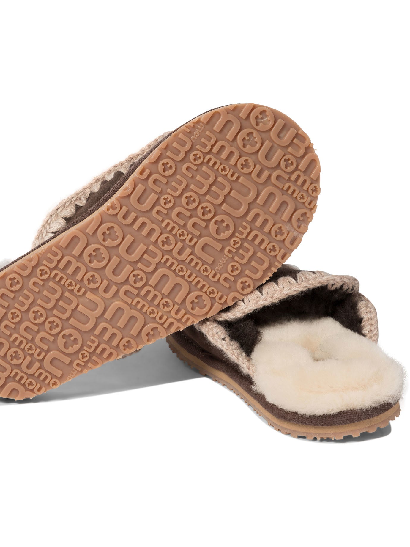 Mou Full Eskimo Stitch Slippers