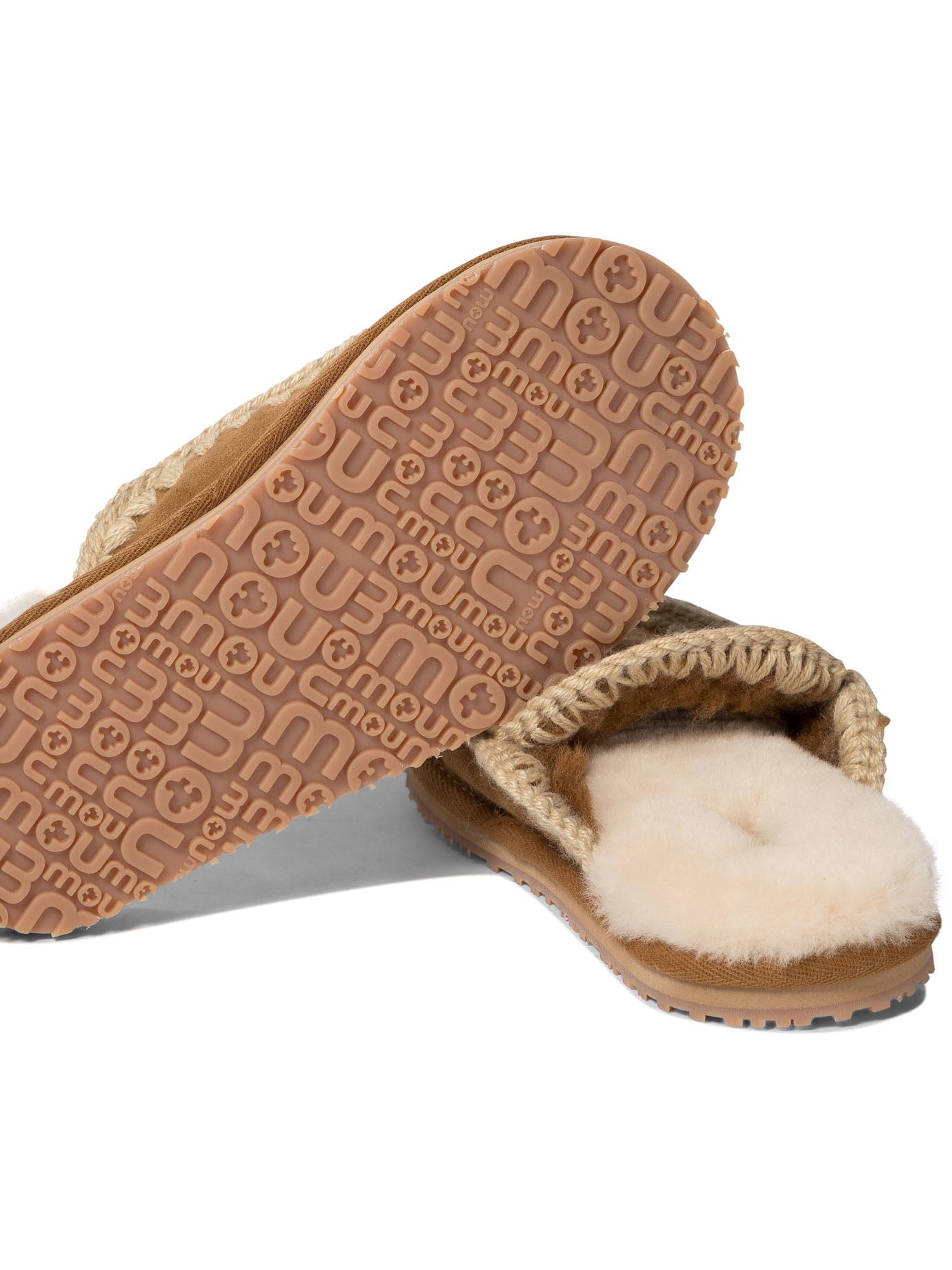 Mou Full Eskimo Stitch Slippers