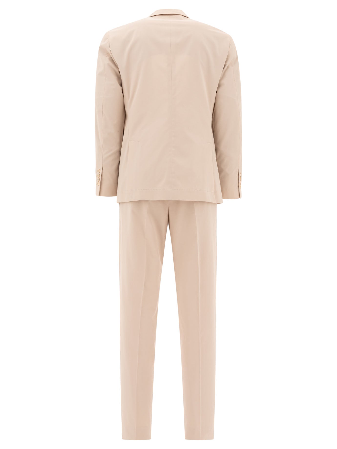 Brunello Cucinelli Single-Breasted Suit In Cotton Gabardine