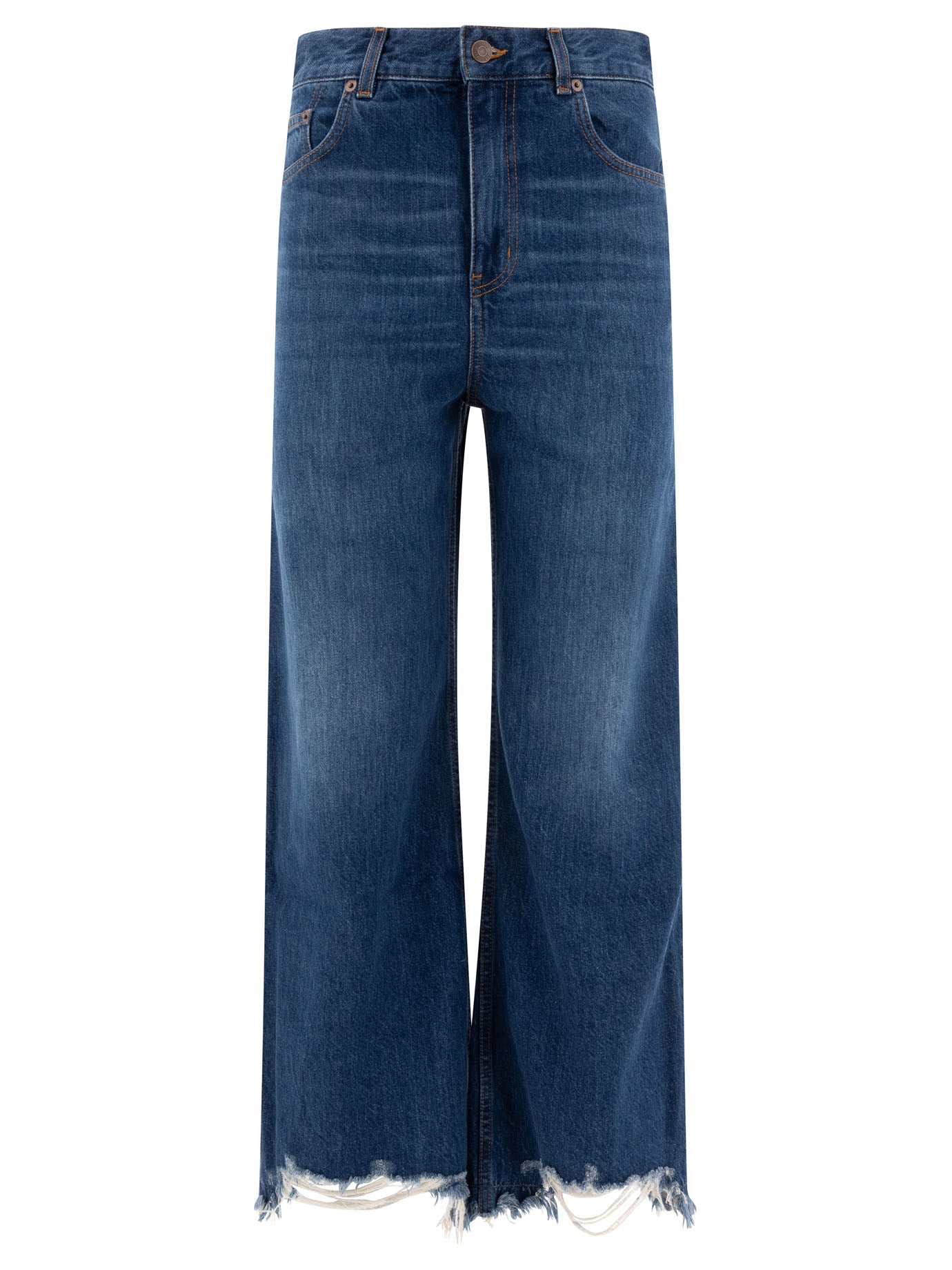 Chloé Cropped Wide-Leg Jeans