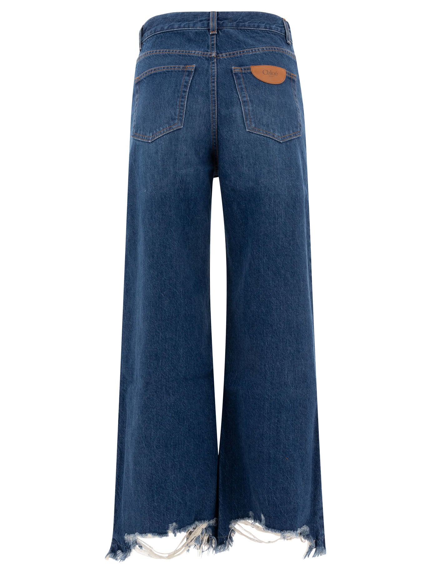 Chloé Cropped Wide-Leg Jeans