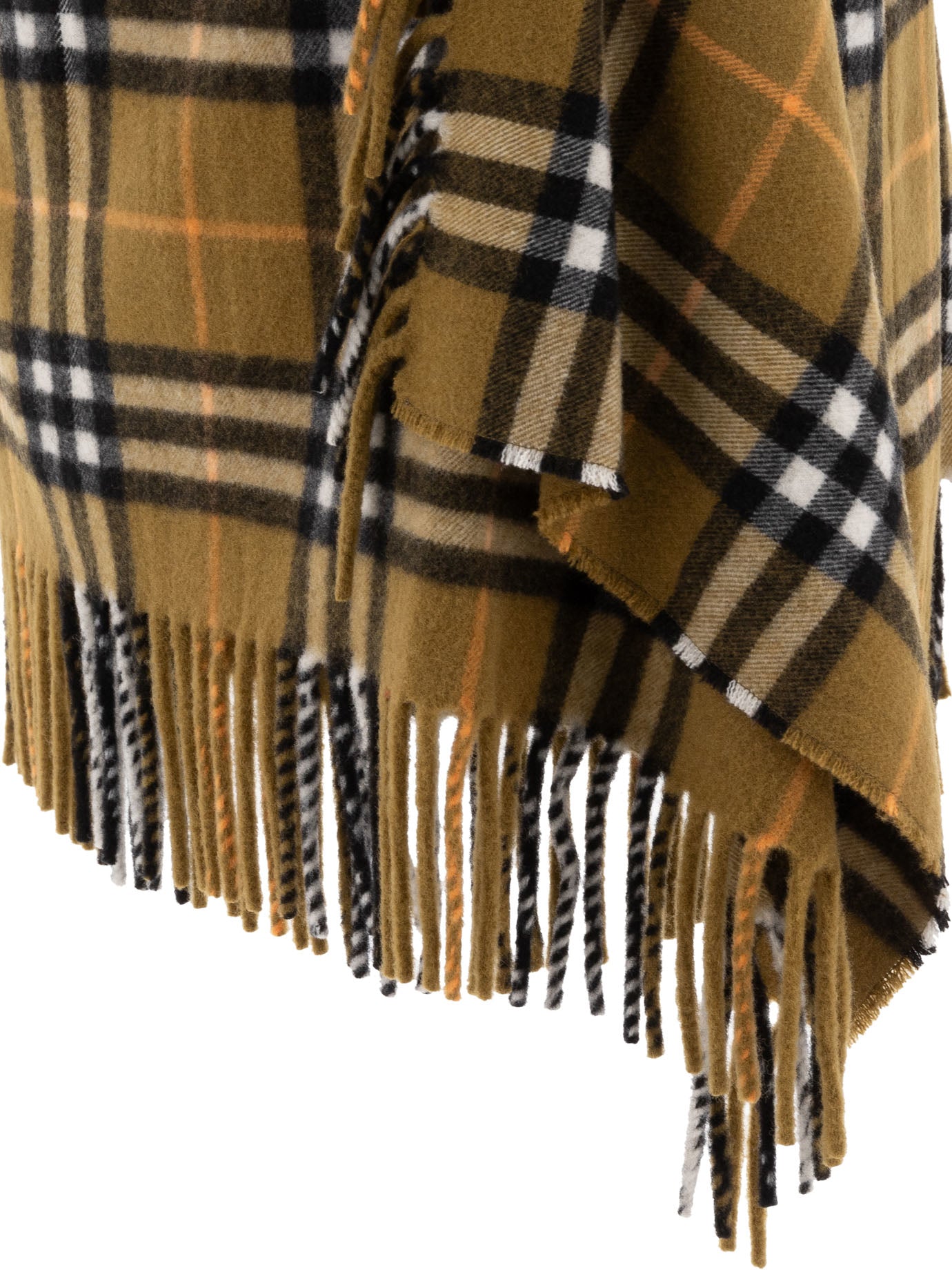 Burberry Check Wool Cashmere Scarf Skirt