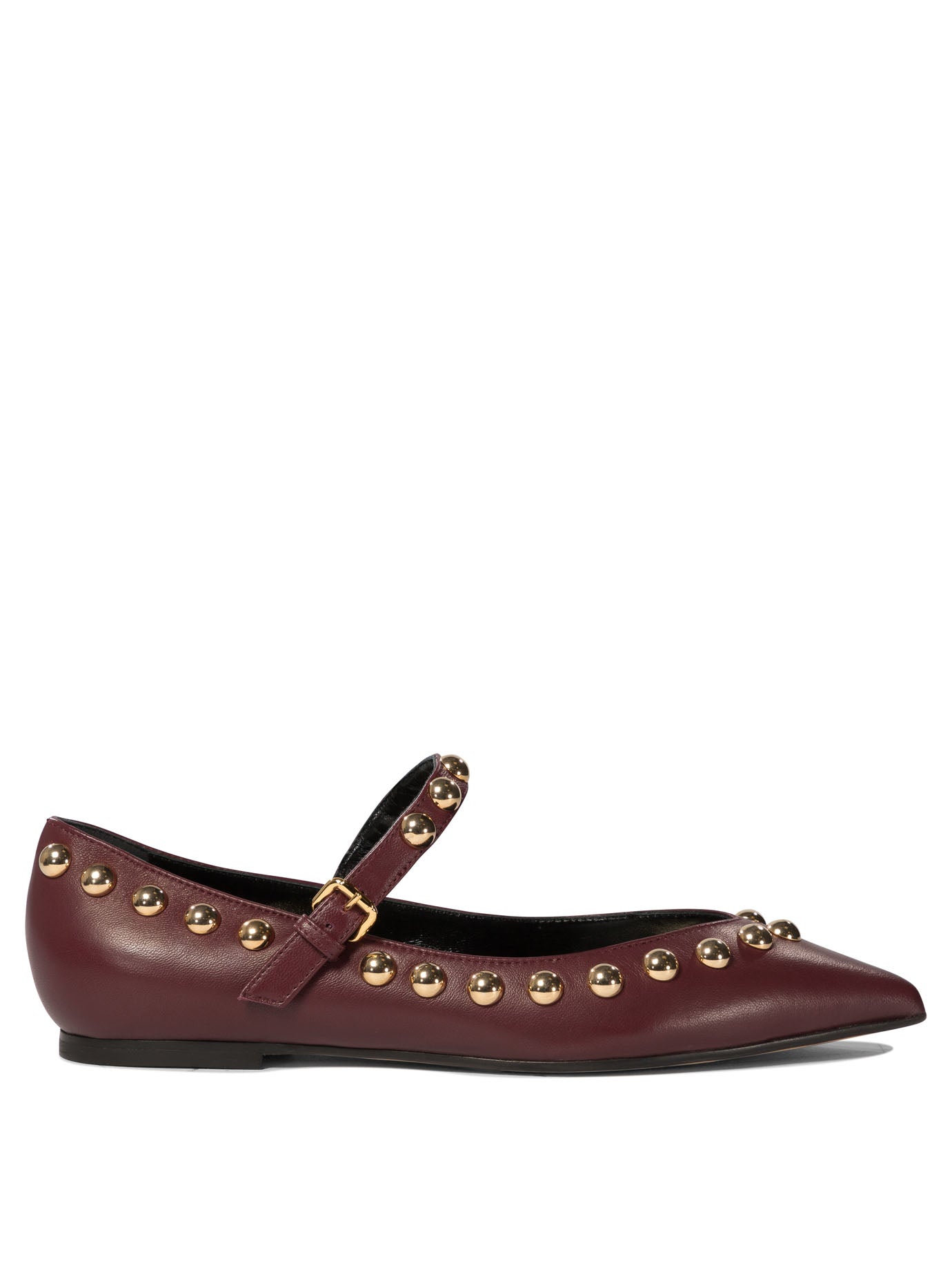 Ninalilou Elisa Ballet Flats With Studs And Strap