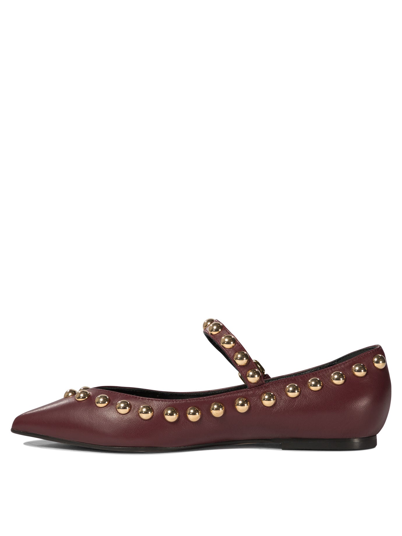 Ninalilou Elisa Ballet Flats With Studs And Strap