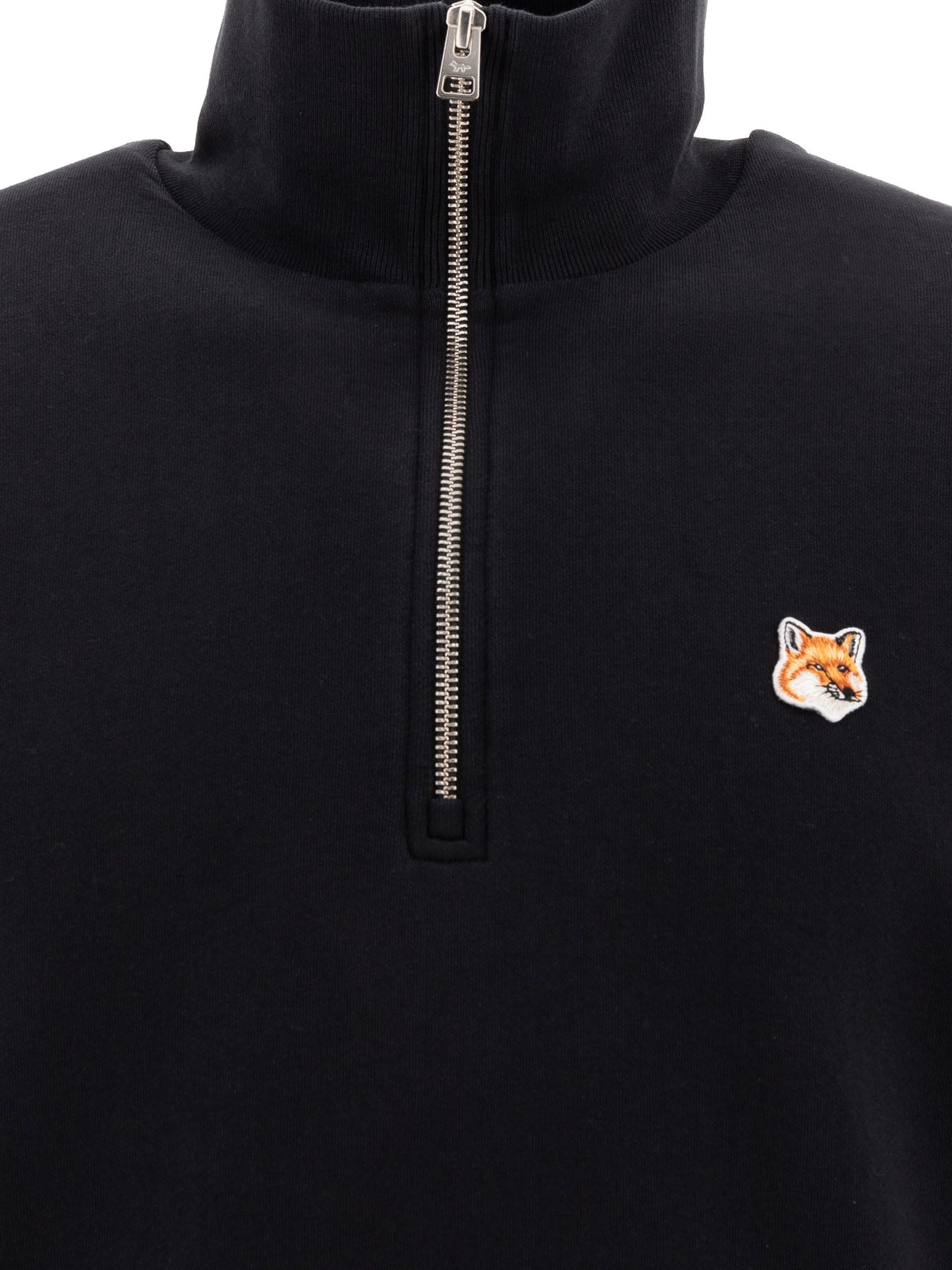 Maison Kitsuné Fox Head Half-Zip Sweatshirt