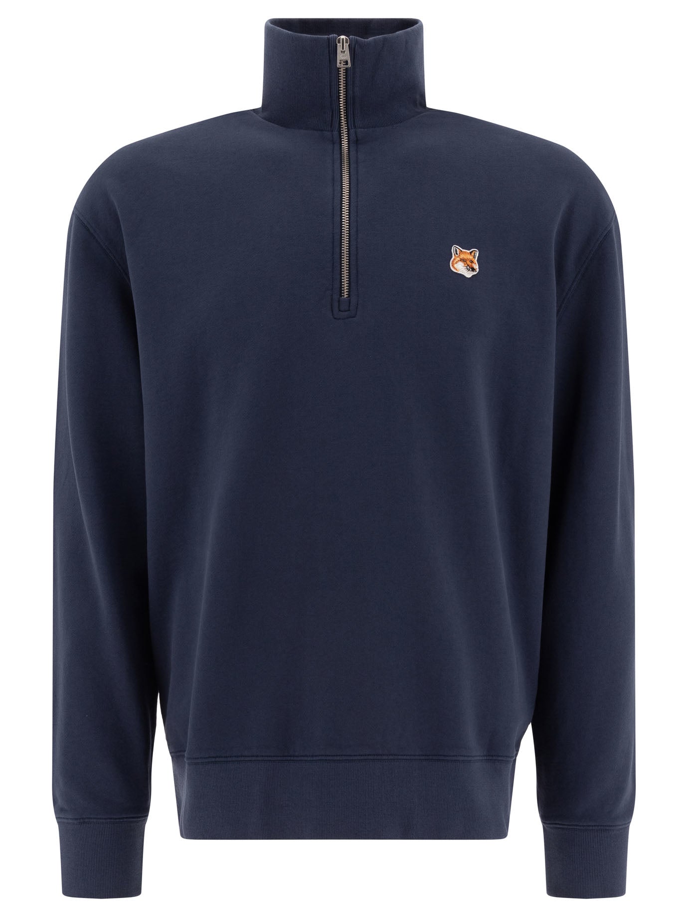 Maison Kitsuné Fox Head Half-Zip Sweatshirt